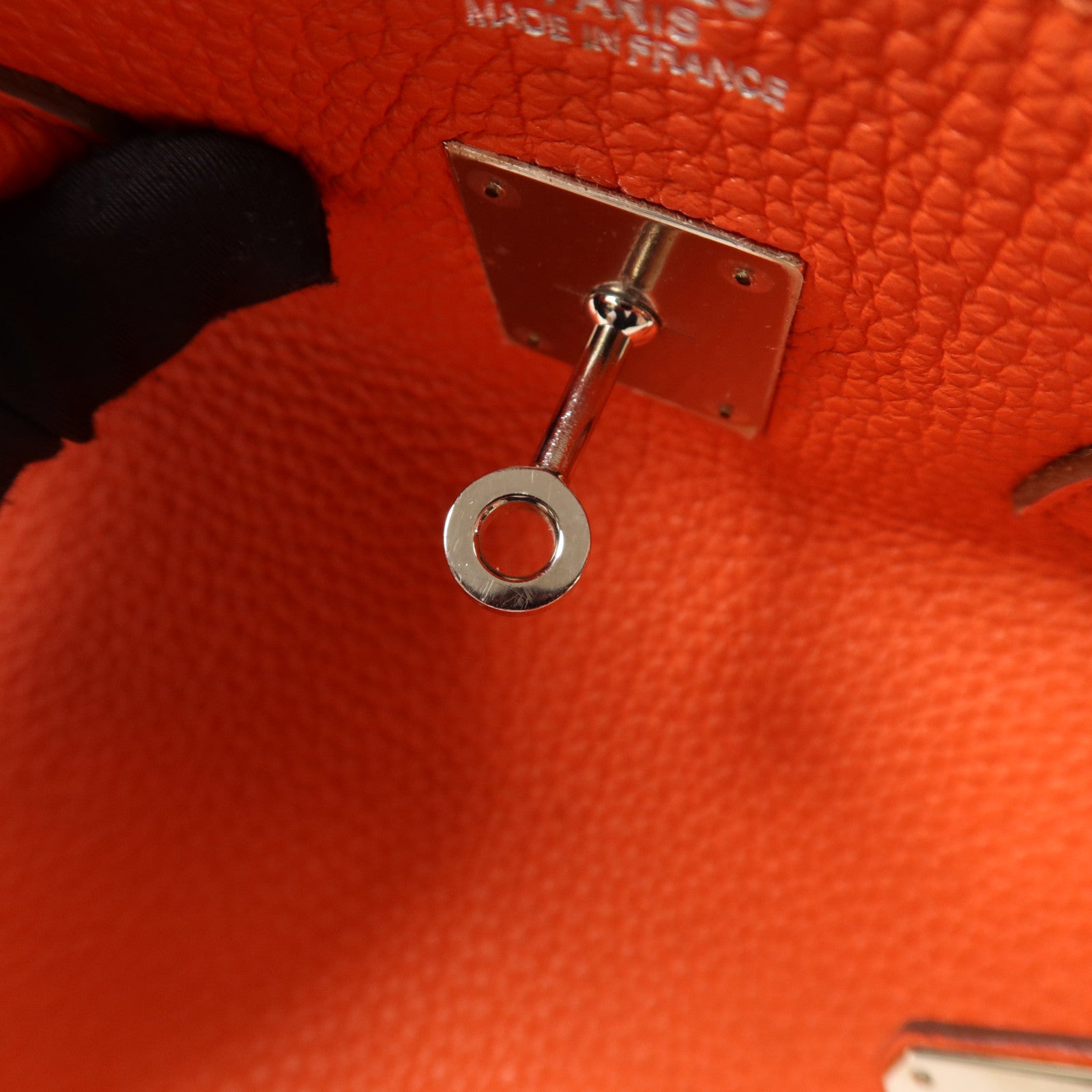 HERMES Clemence皮革Birkin 35銀扣手挽袋