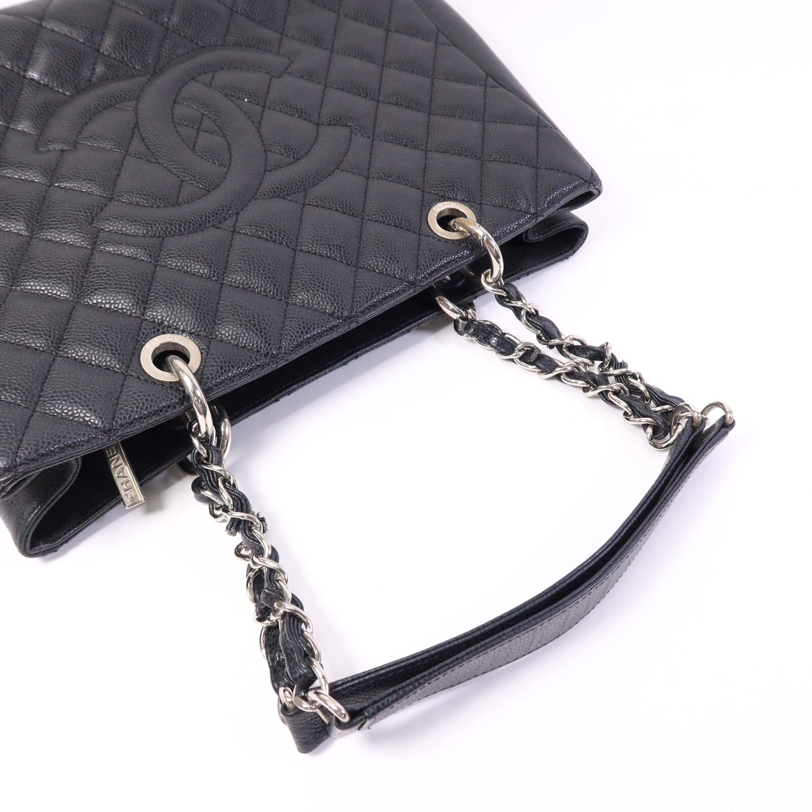 CHANEL GST Grand Shopping Tote Bag鏈帶肩背袋