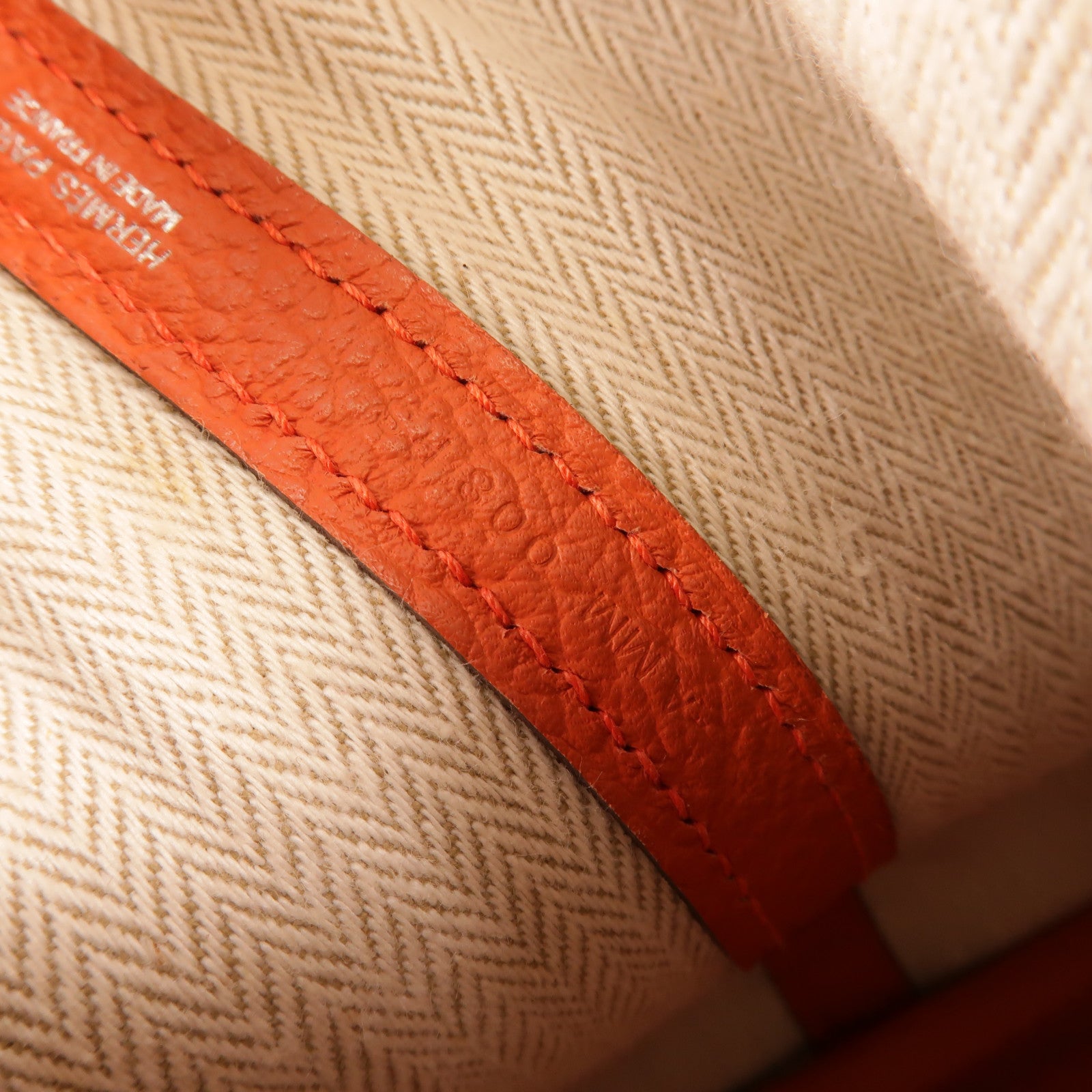 HERMES Clemence皮革Garden Party TPM手挽袋Capucine