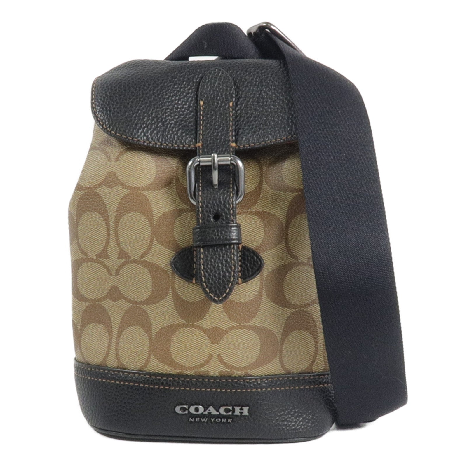 COACH 塗層帆布Hudson Small Pack肩背袋