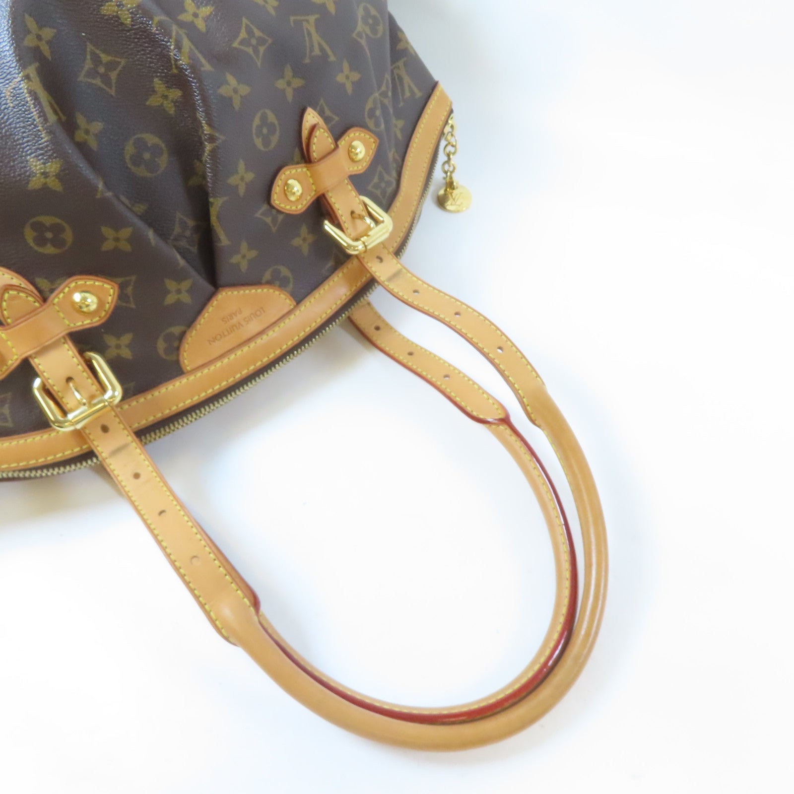 LOUIS VUITTON 【激減優惠】Monogram Tivoli GM金扣手挽袋啡色