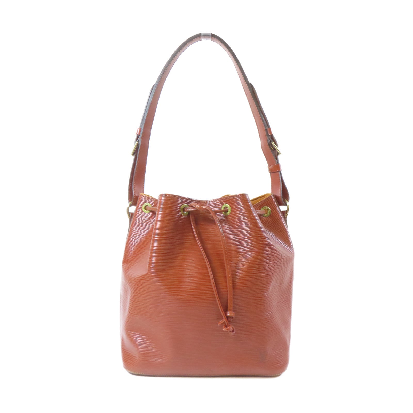 LOUIS VUITTON Epi Petit Noe金扣肩背袋Kenya Brown/啡色