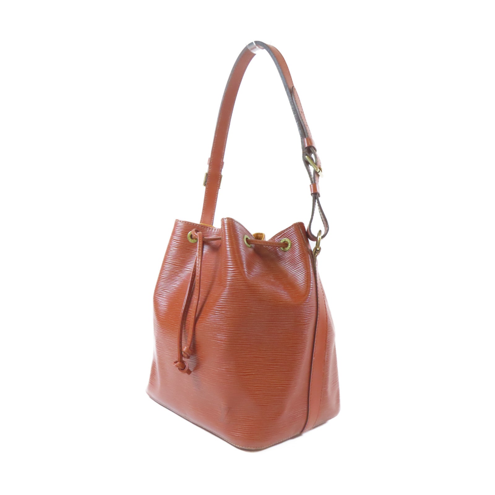 LOUIS VUITTON Epi Petit Noe金扣肩背袋Kenya Brown/啡色