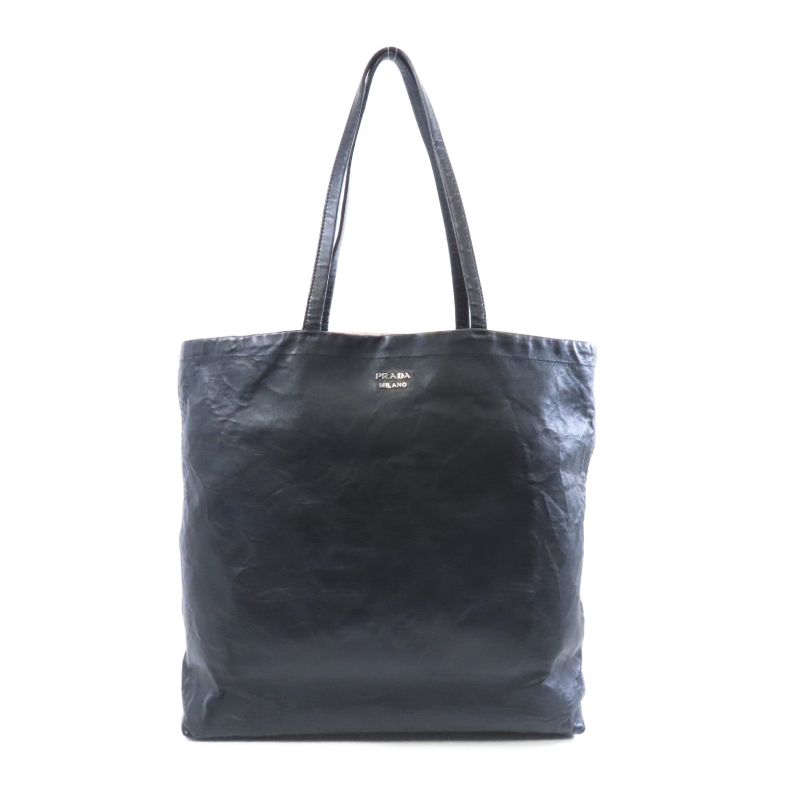 PRADA 牛皮皮革Tote Bag手挽袋黑色