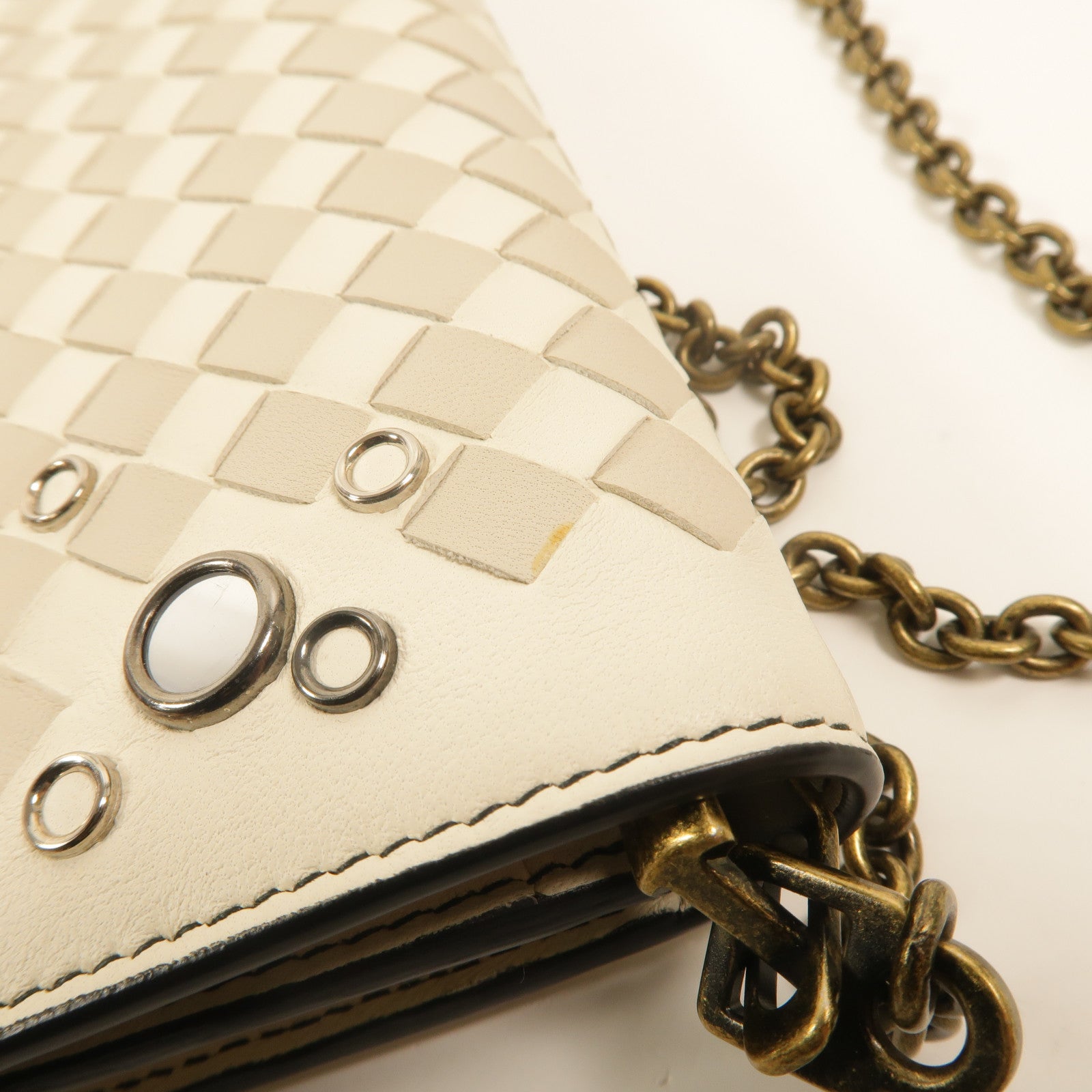 BOTTEGA VENETA 牛皮皮革Chain Shoulder鏈帶肩背袋