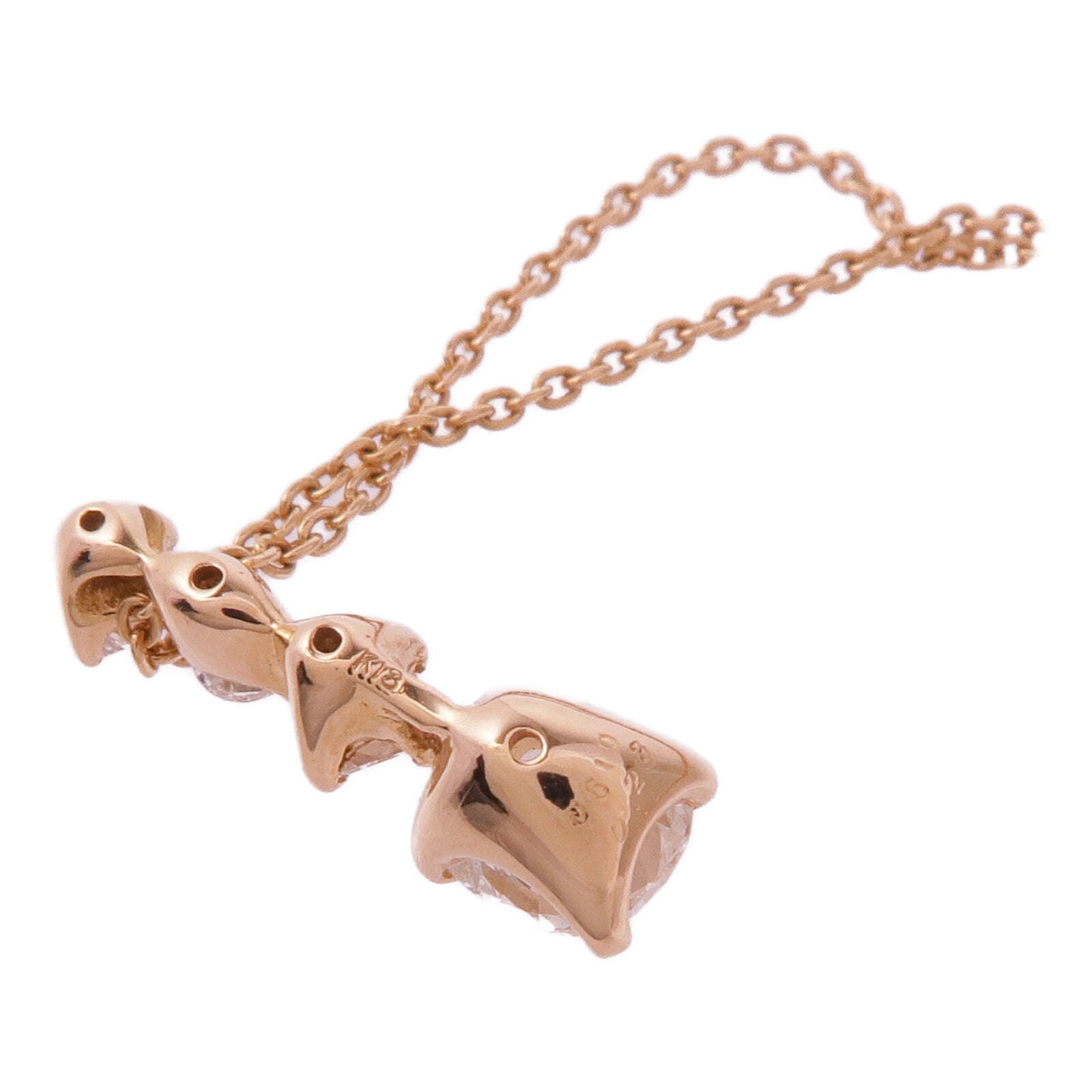 JEWELRY 18K玫瑰金Diamond Necklace鑽石項鍊