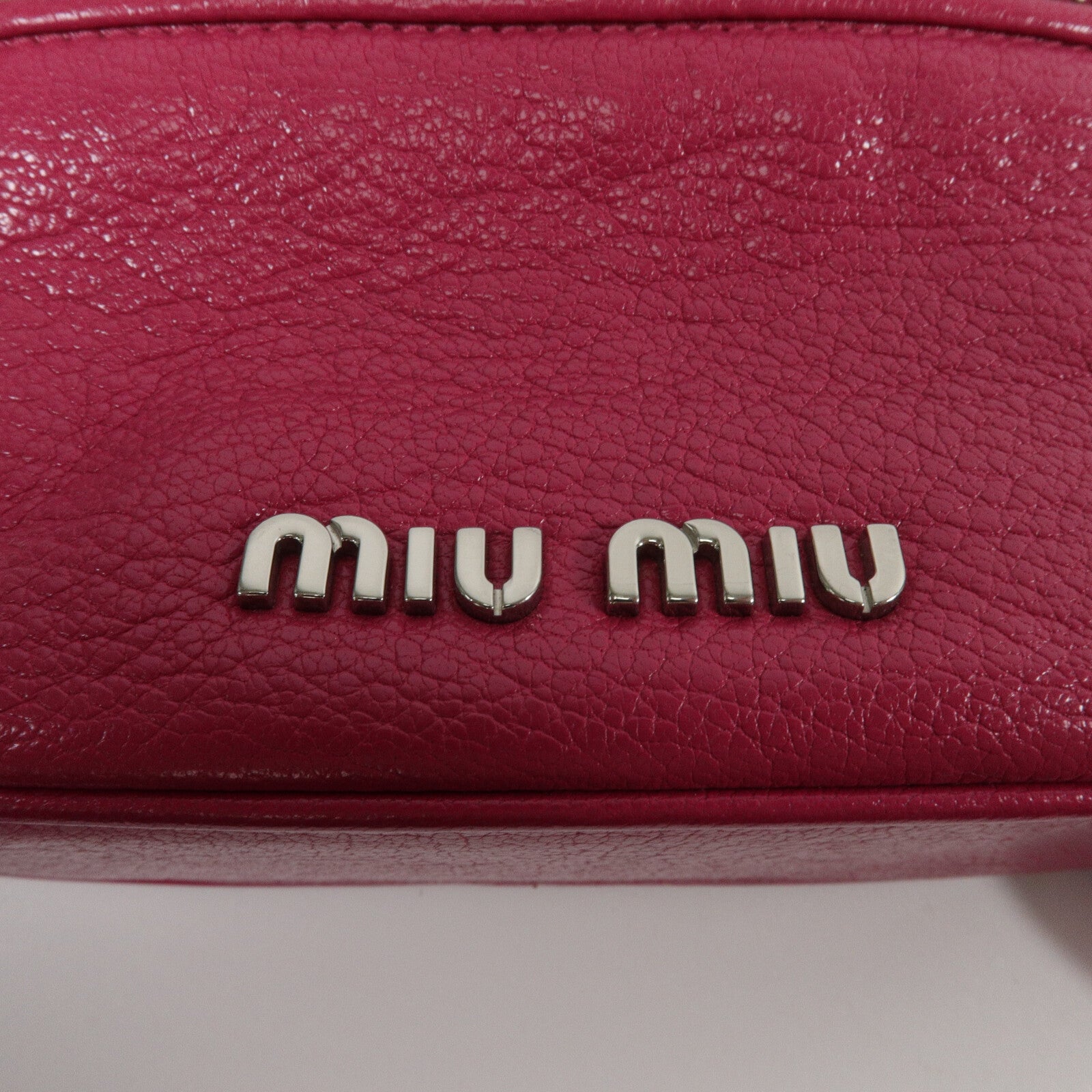 Miu Miu 牛皮皮革Madras手挽肩背兩用袋