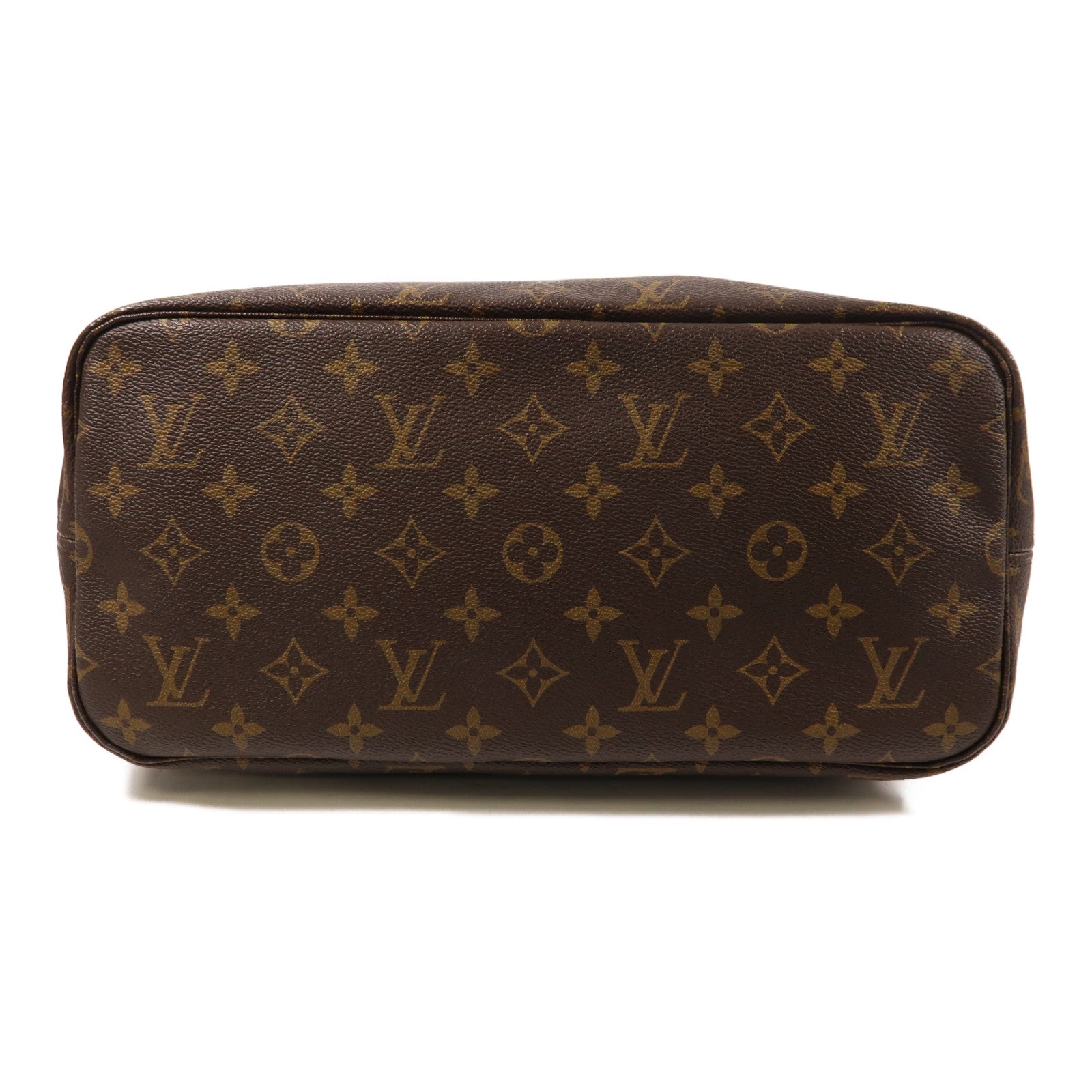 LOUIS VUITTON Monogram Neverfull MM金扣手挽袋