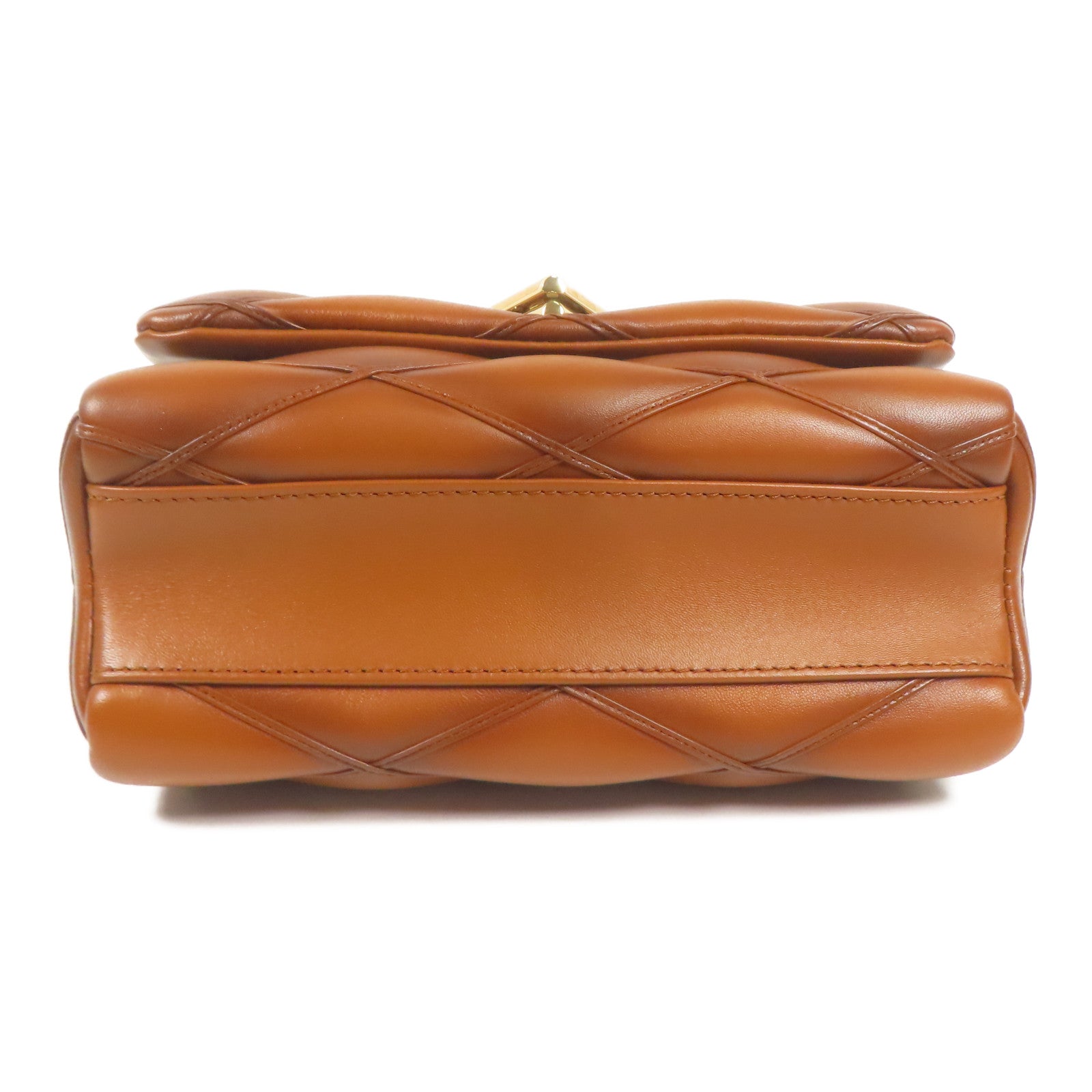 LOUIS VUITTON 羊皮皮革GO-14 MM金扣鏈帶手挽肩背兩用袋