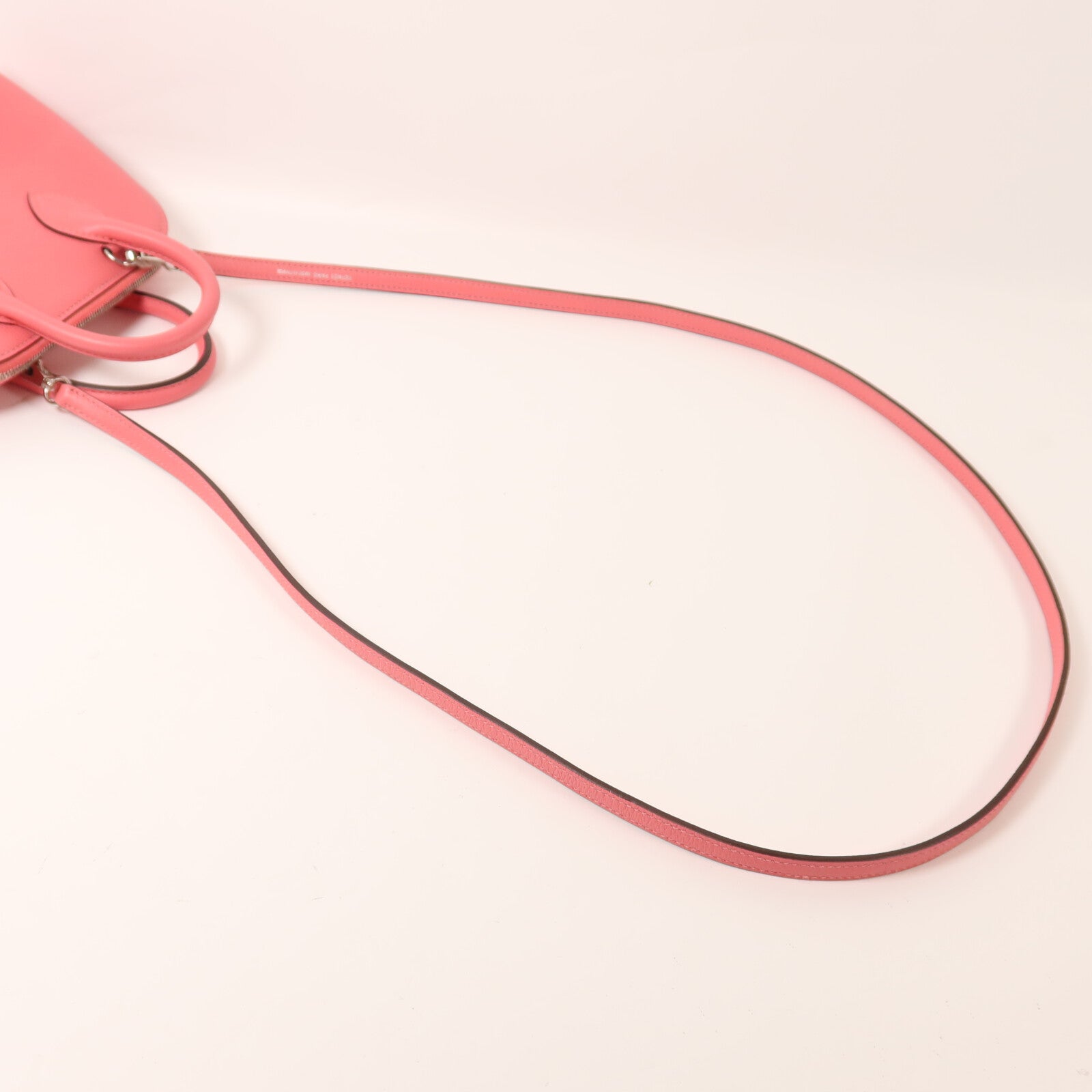 HERMES Evercolor皮革Mini Bolide 1923手挽肩背兩用袋Rose Azalee