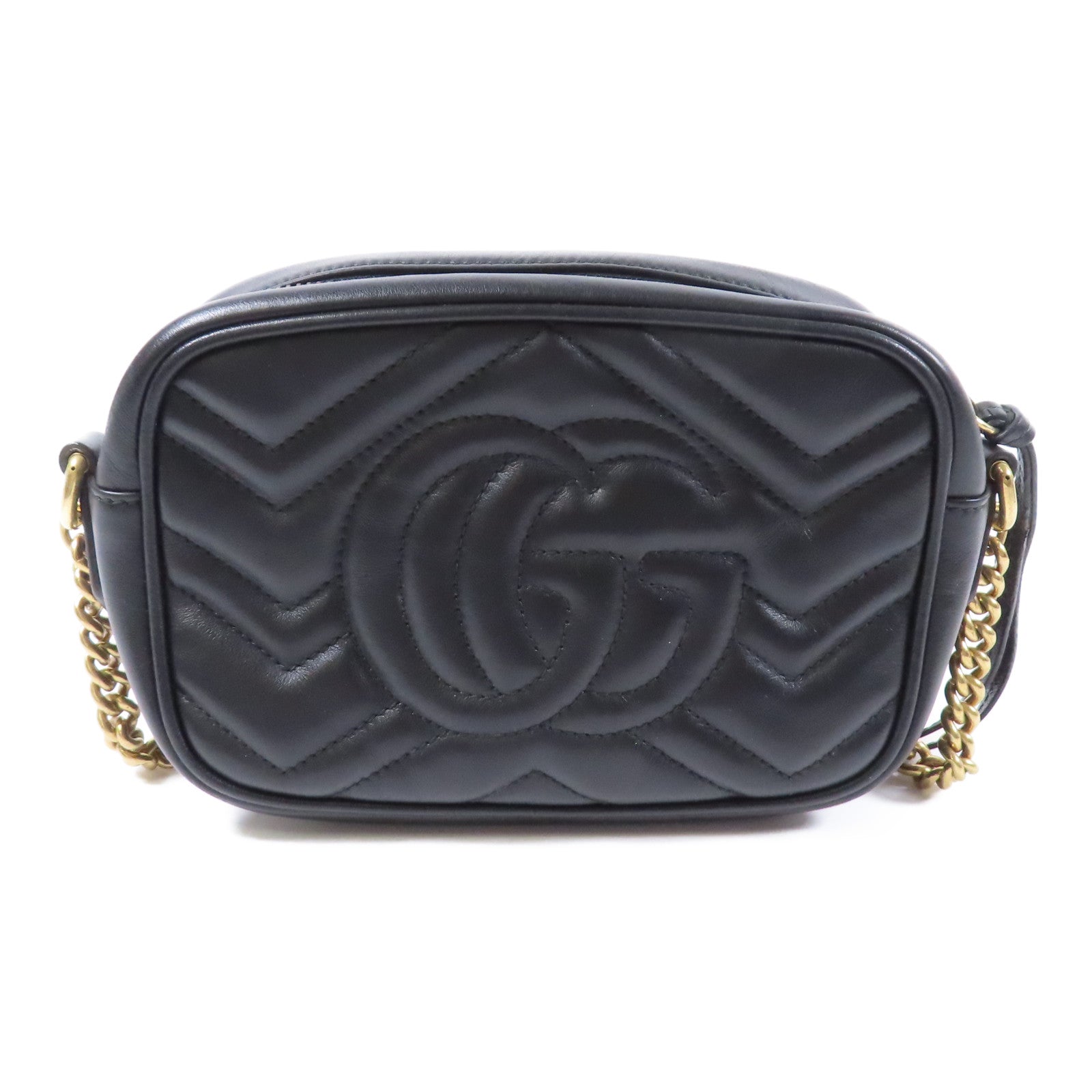 GUCCI 牛皮皮革GG Marmont Camera金扣肩背袋