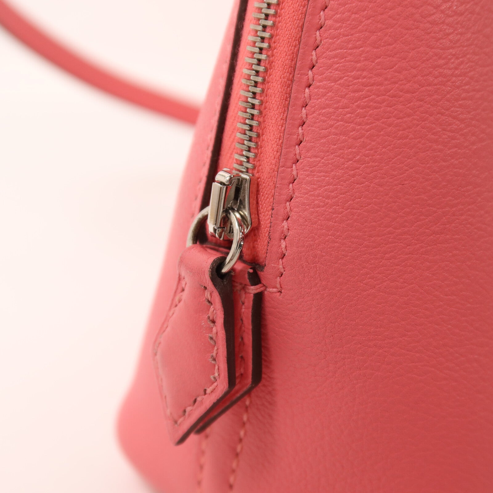 HERMES Evercolor皮革Mini Bolide 1923手挽肩背兩用袋Rose Azalee