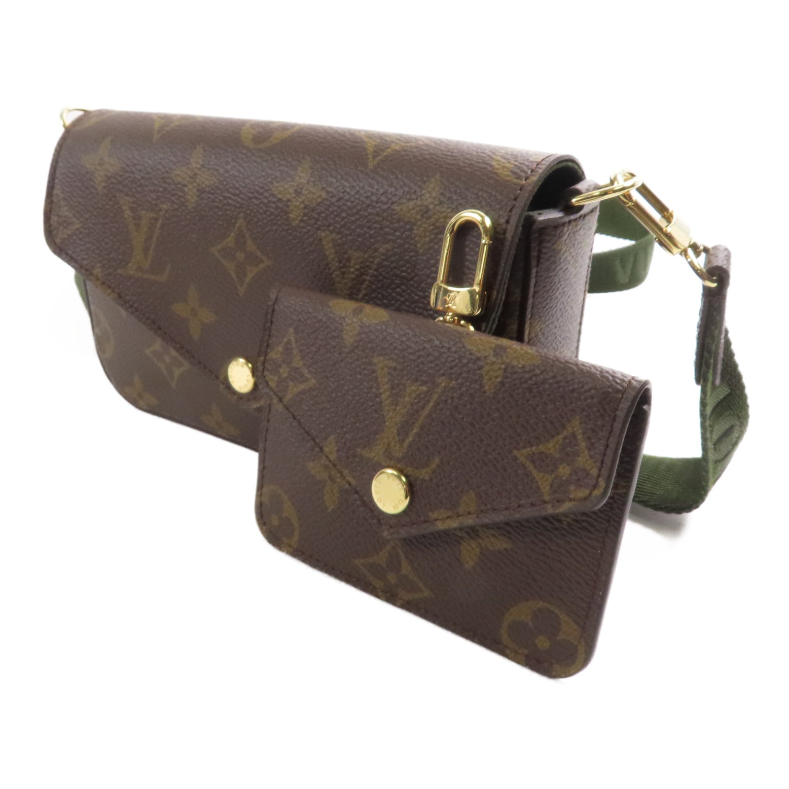 LOUIS VUITTON Monogram Felicie Strap & Go金扣肩背袋