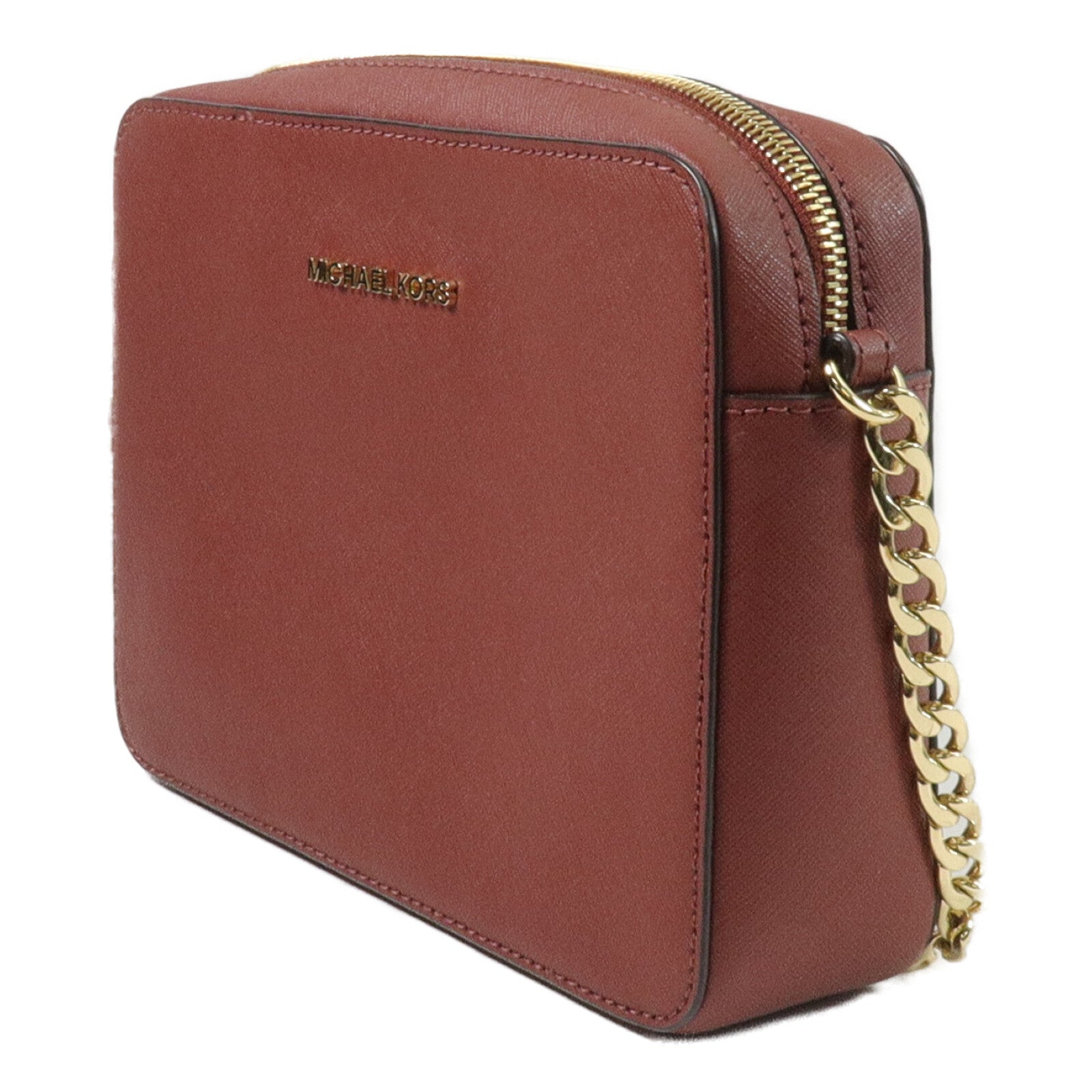 Michael Kors Saffiano皮革Jet Set Large Crossbody Bag肩背袋