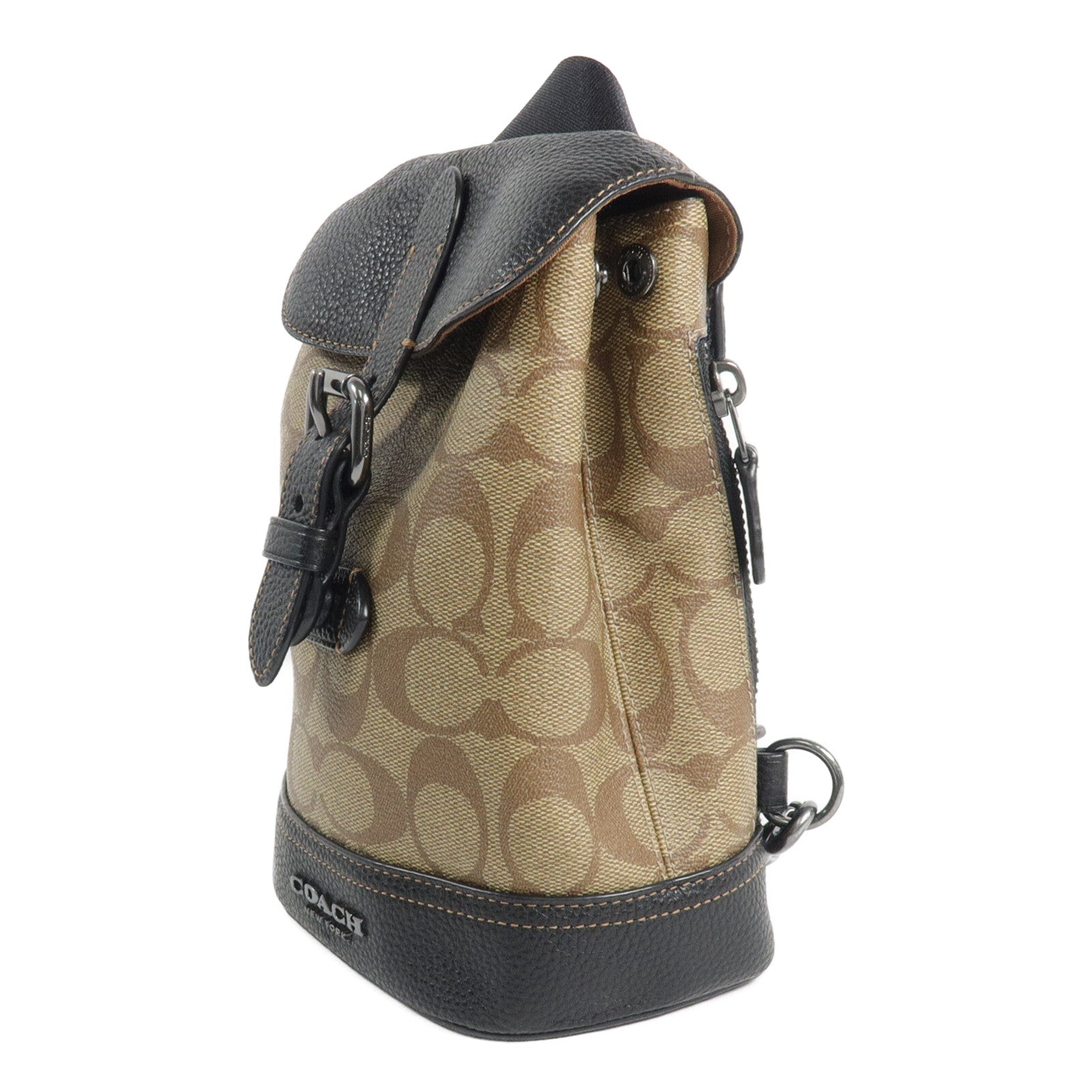 COACH 塗層帆布Hudson Small Pack肩背袋