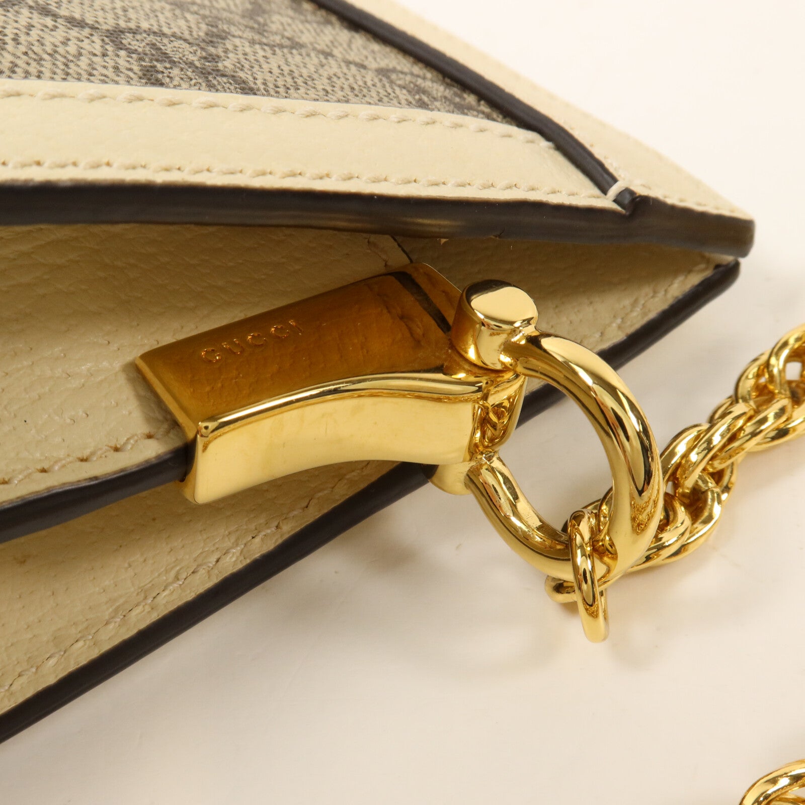 GUCCI 塗層帆布Ophidia GG Small鏈帶肩背袋