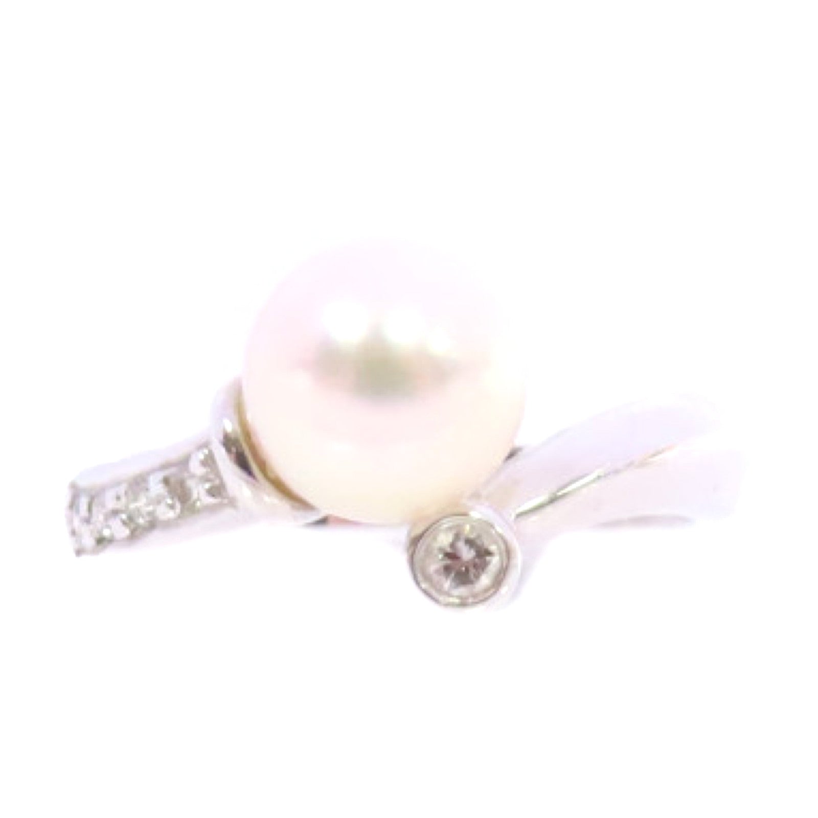 JEWELRY Pearl Ring US#4.75 18K White Gold