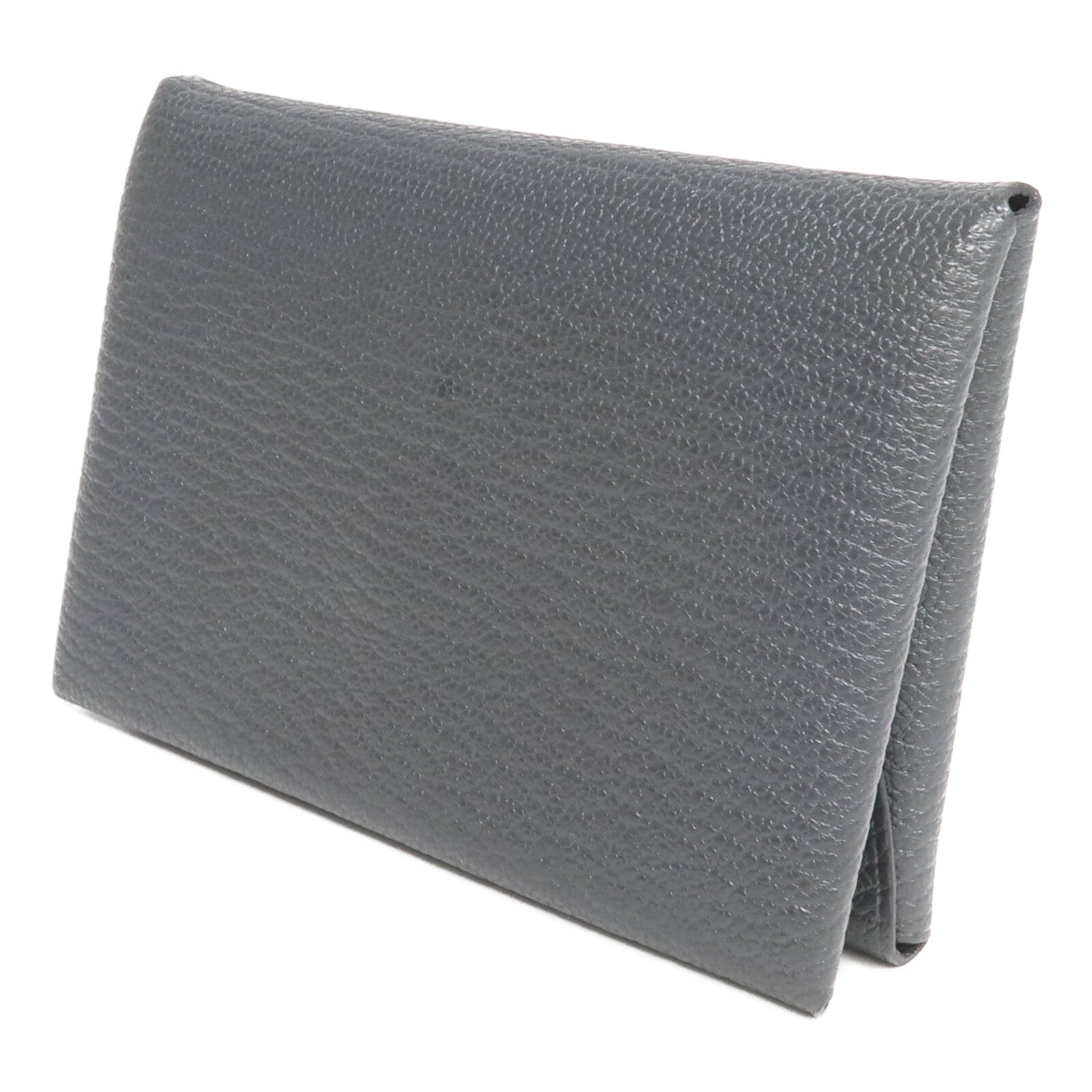 HERMES Evercolor皮革Calvi Duo卡片套Graphite