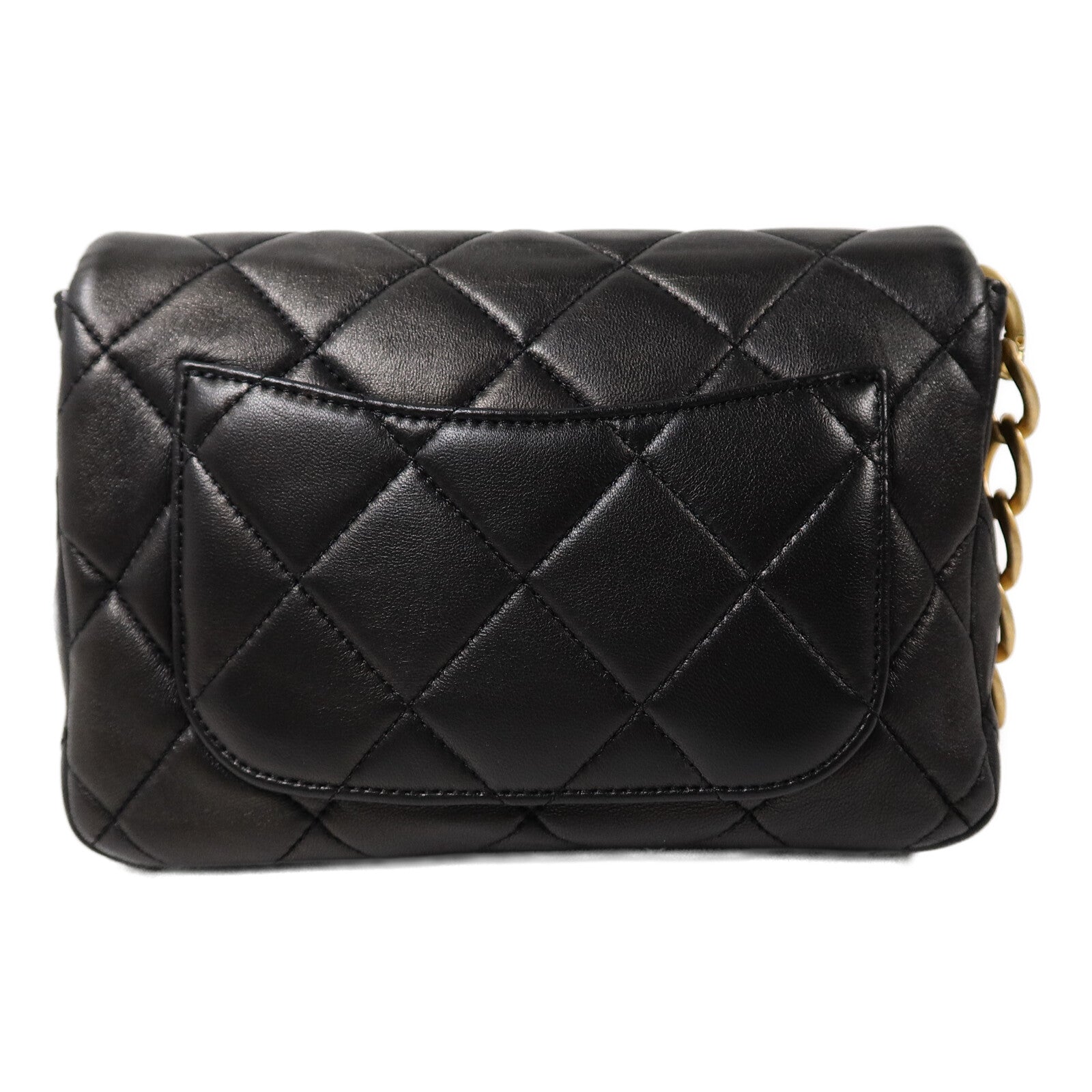 CHANEL 羊皮皮革Chain Shoulder Bag鏈帶肩背袋