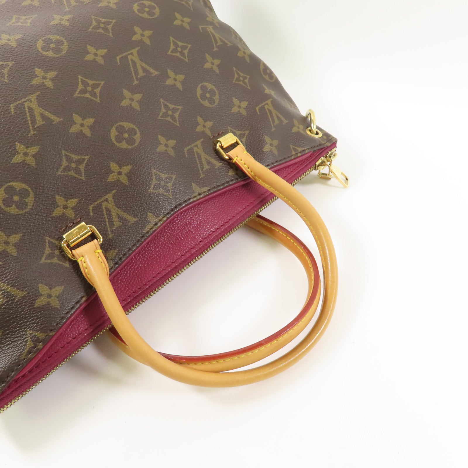LOUIS VUITTON Monogram Pallas MM金扣手挽肩背兩用袋