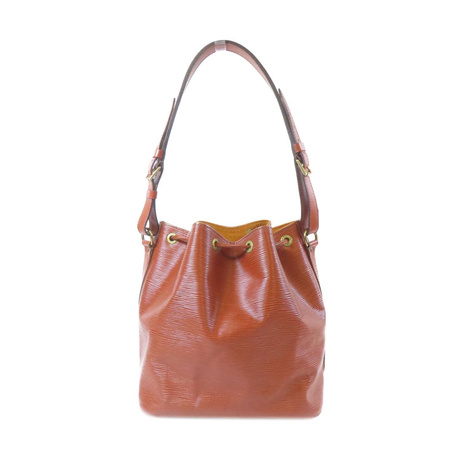 LOUIS VUITTON Epi Petit Noe金扣肩背袋Kenya Brown/啡色
