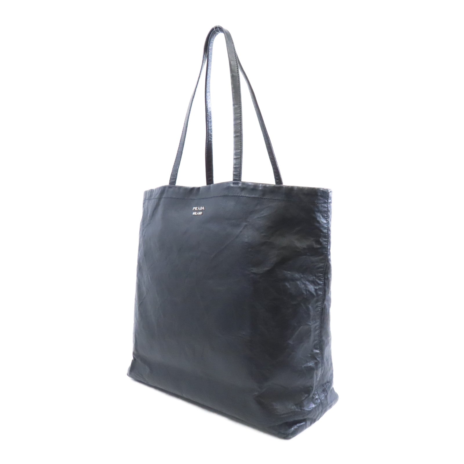 PRADA 牛皮皮革Tote Bag手挽袋黑色