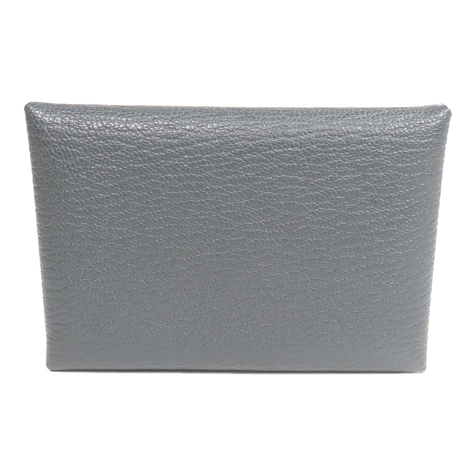 HERMES Evercolor皮革Calvi Duo卡片套Graphite