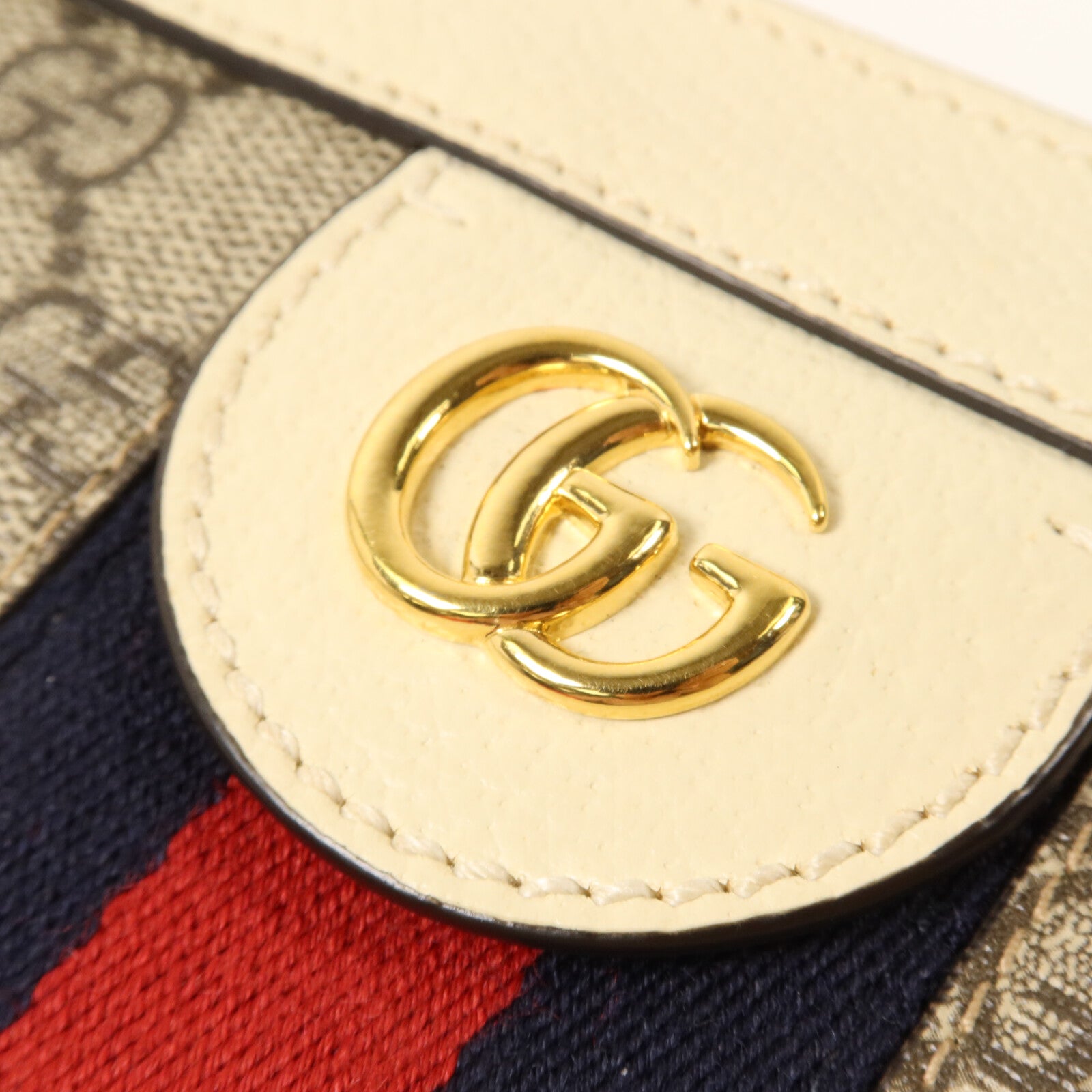 GUCCI 塗層帆布Ophidia GG Small鏈帶肩背袋