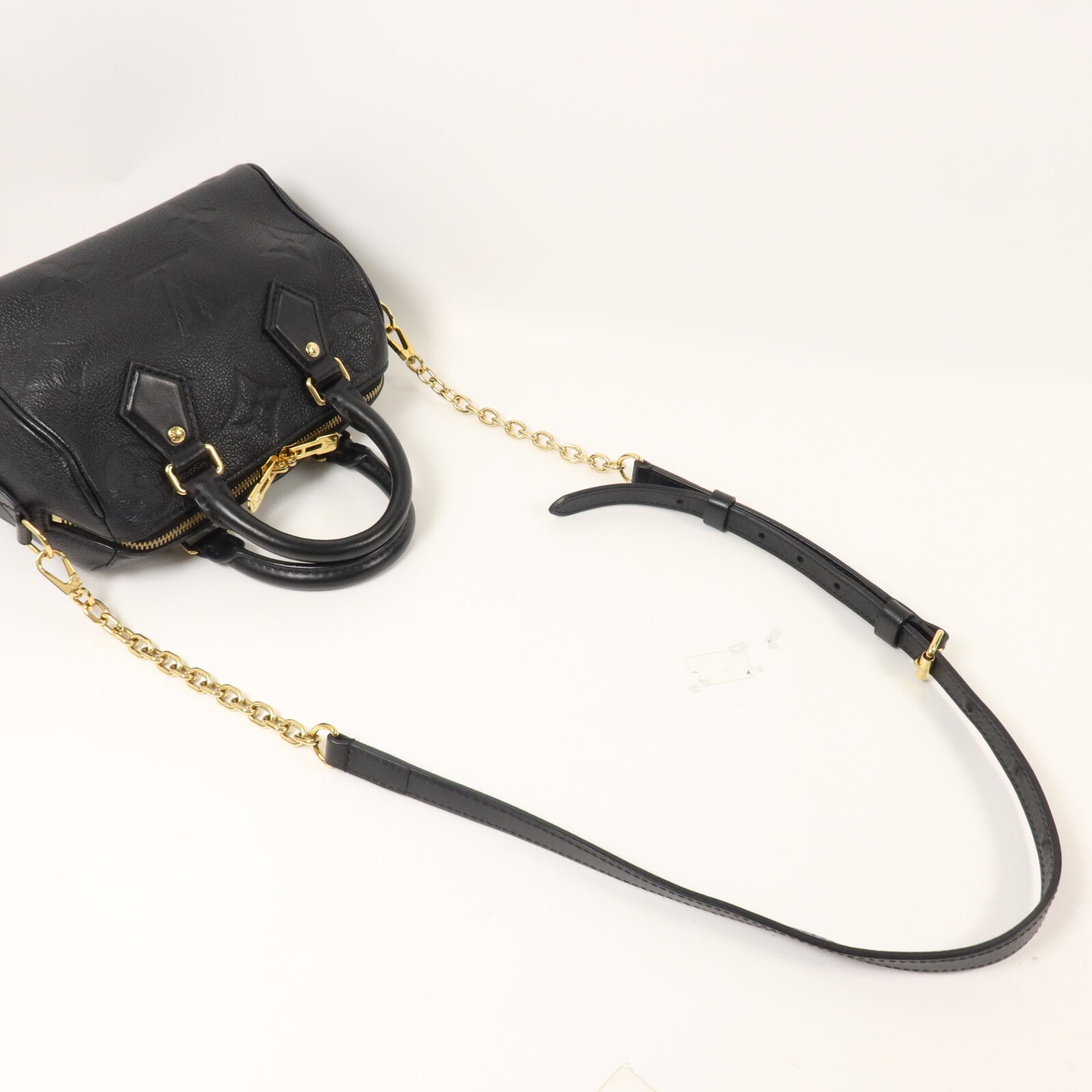 LOUIS VUITTON Monogram Empreinte Speedy Bandouliere 20鏈帶手挽肩背兩用袋