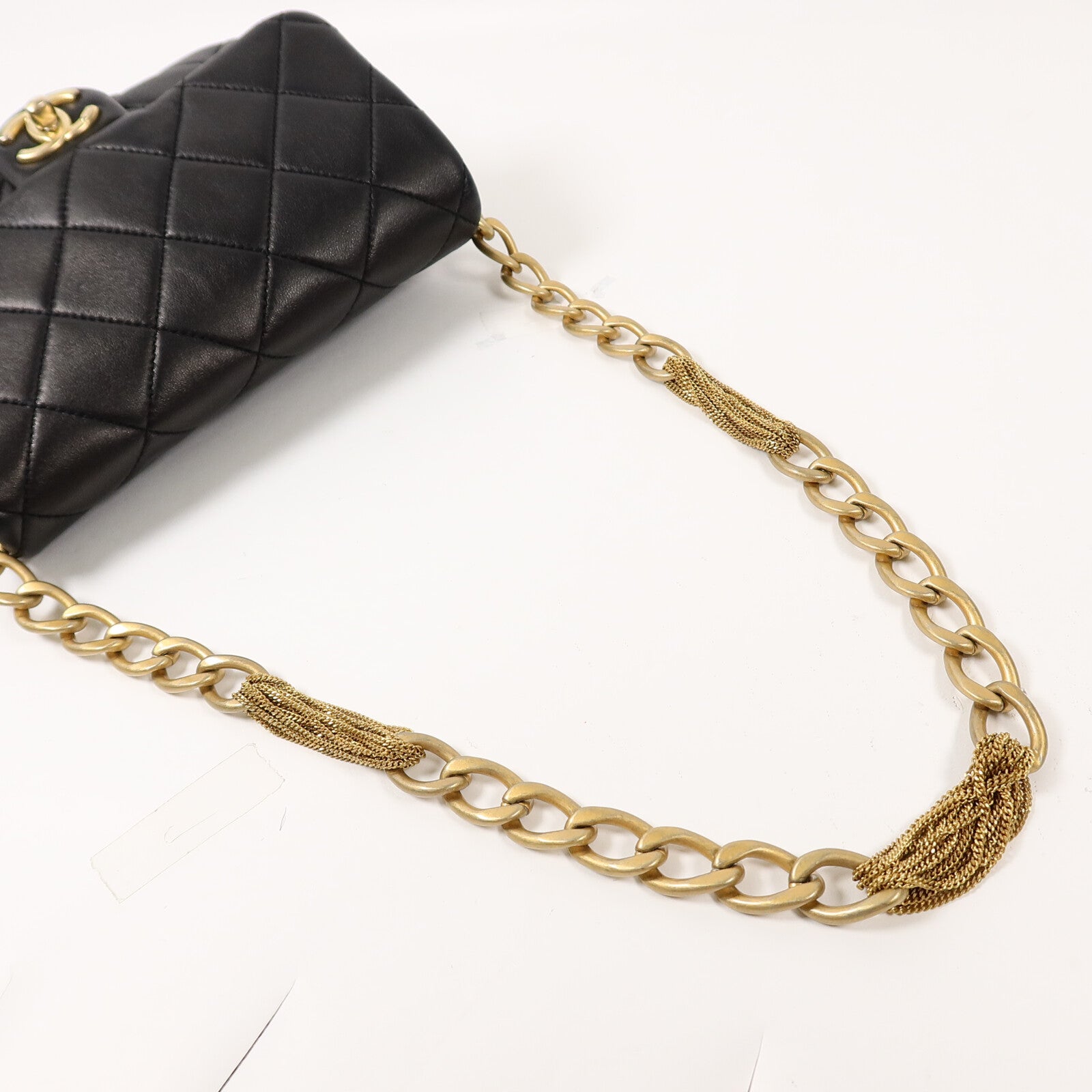 CHANEL 羊皮皮革Chain Shoulder Bag鏈帶肩背袋