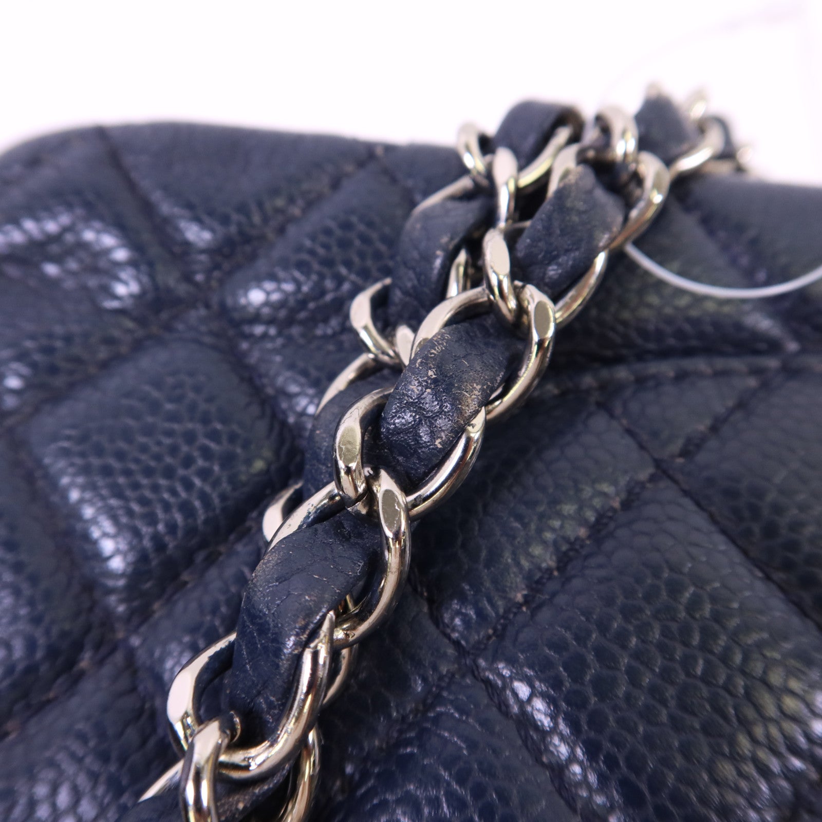 CHANEL 牛皮皮革Classic 25銀扣鏈帶肩背袋