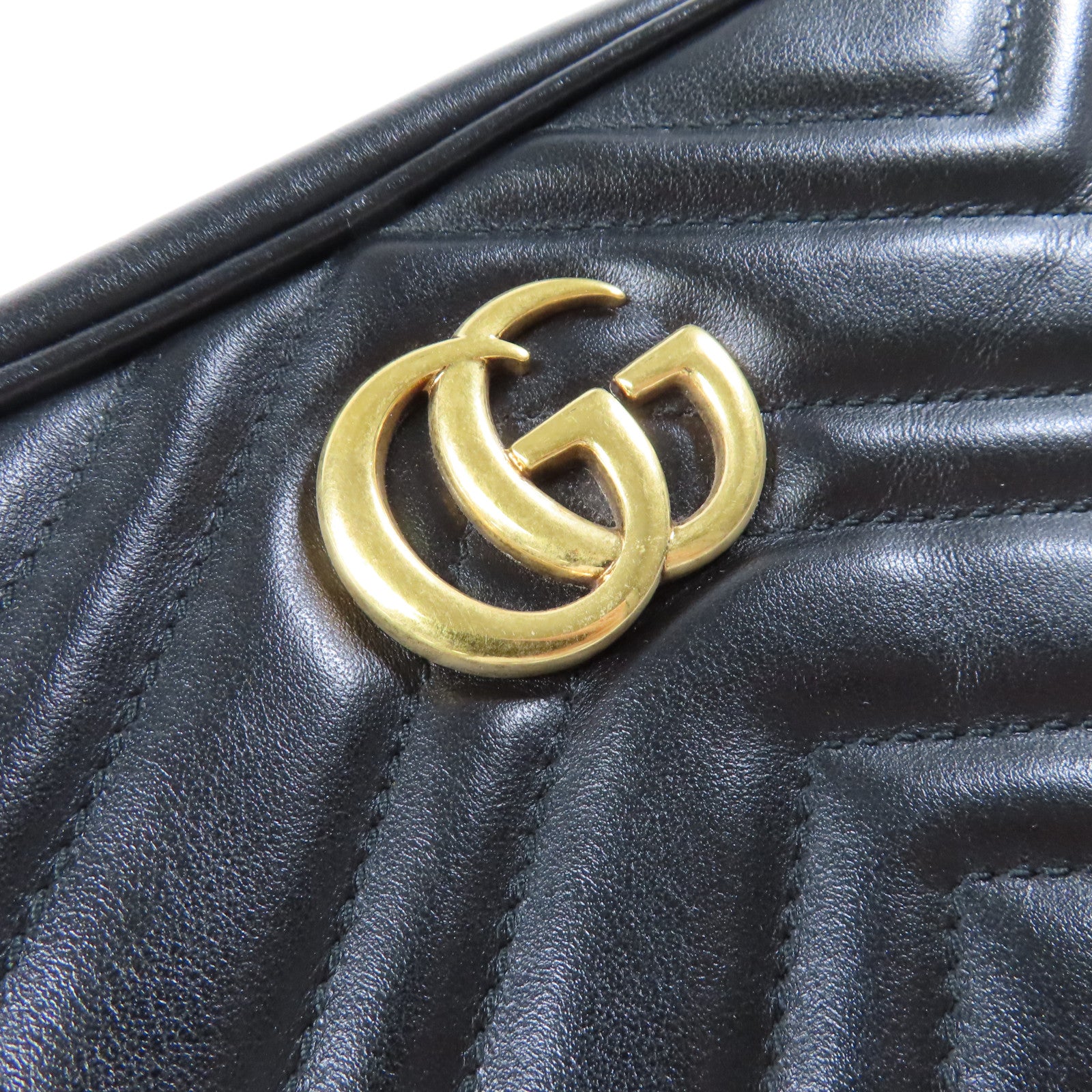 GUCCI 牛皮皮革GG Marmont Camera金扣肩背袋