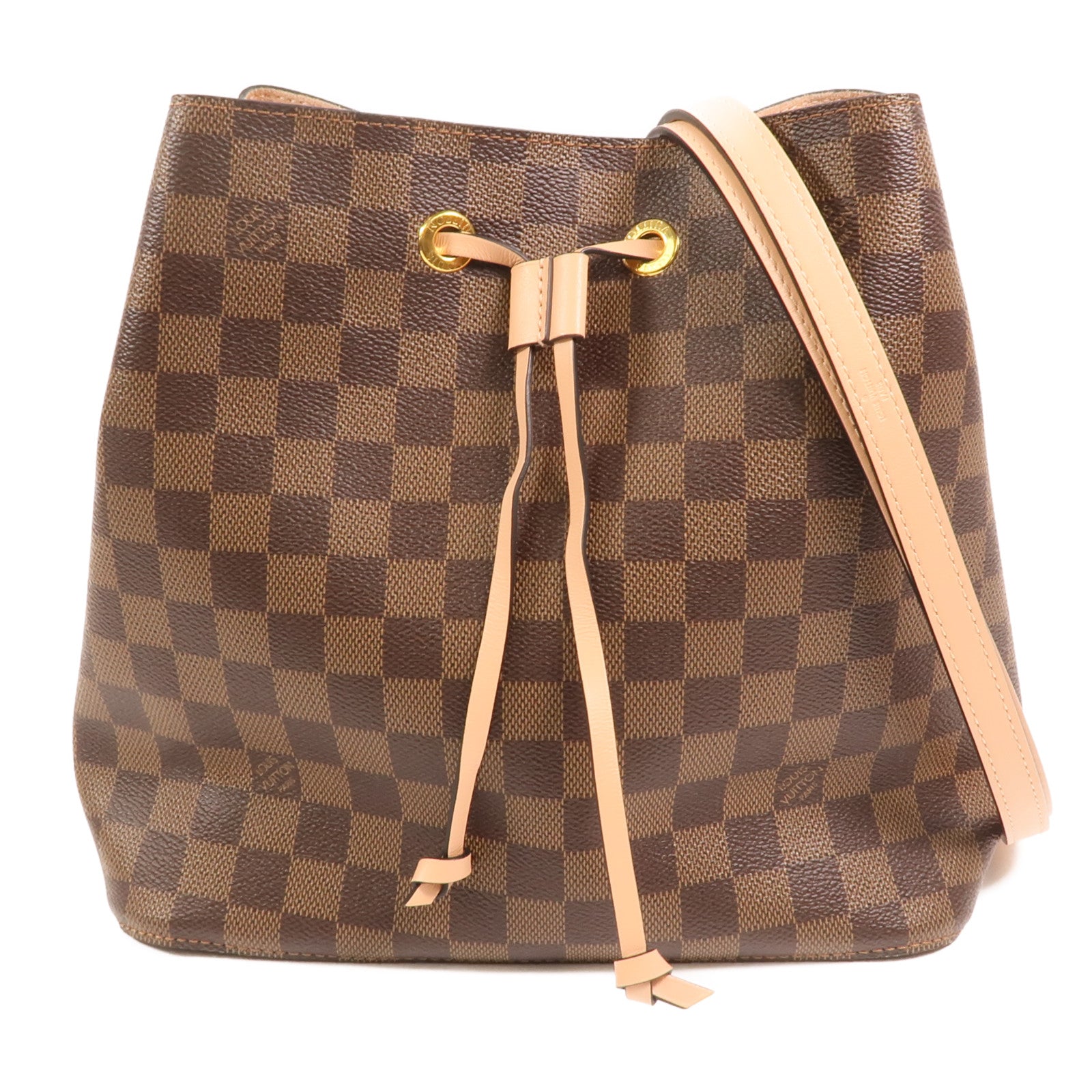 LOUIS VUITTON Damier NeoNoe金扣肩背袋