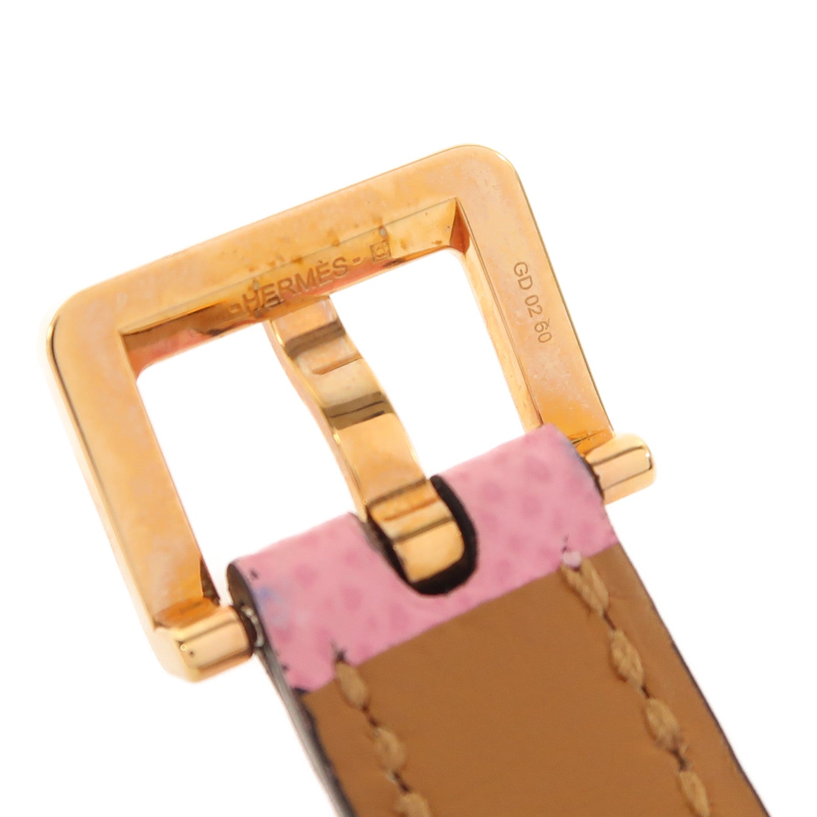 HERMES Epsom皮革Pop H 15 Belt皮帶Bubblegum Pink