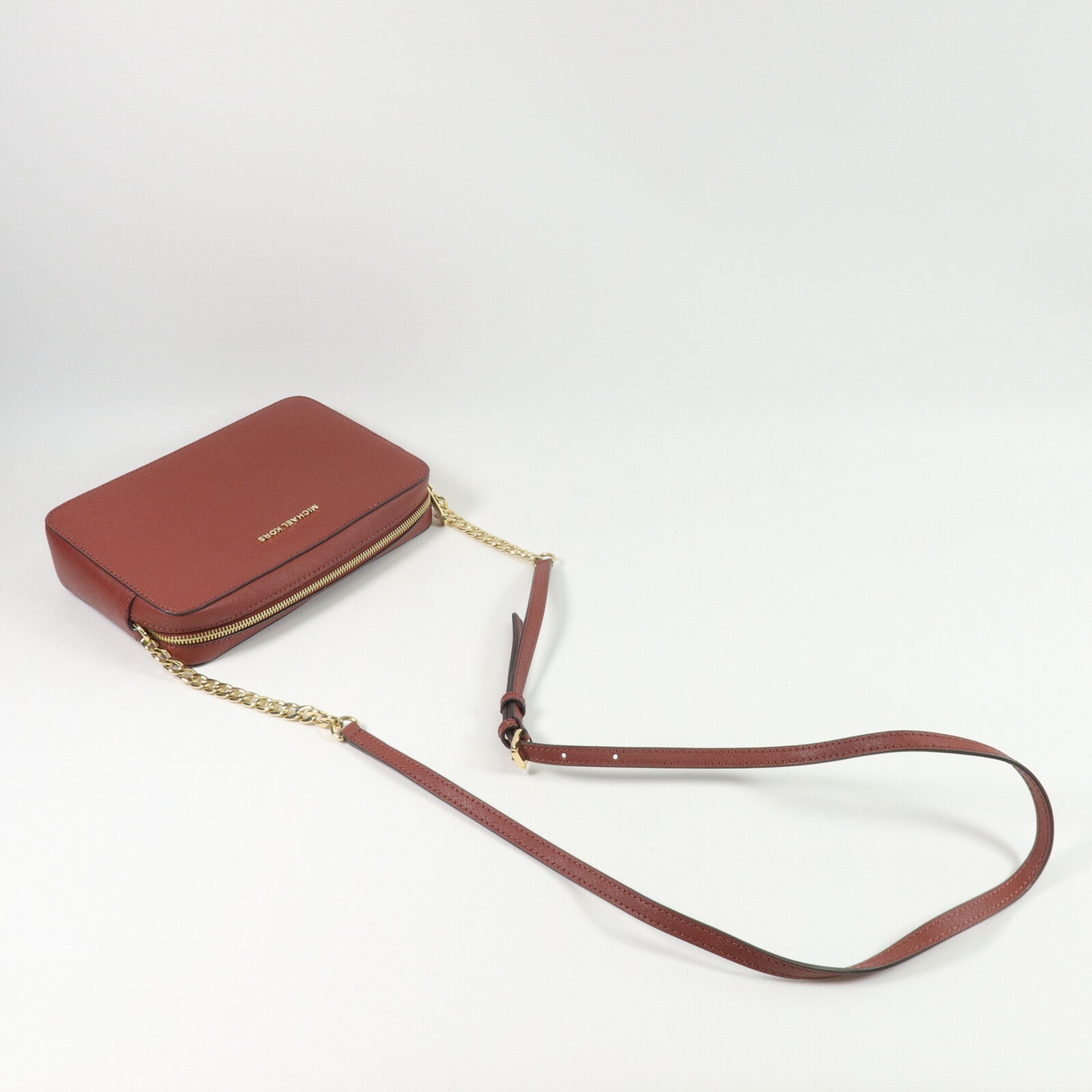 Michael Kors Saffiano皮革Jet Set Large Crossbody Bag肩背袋