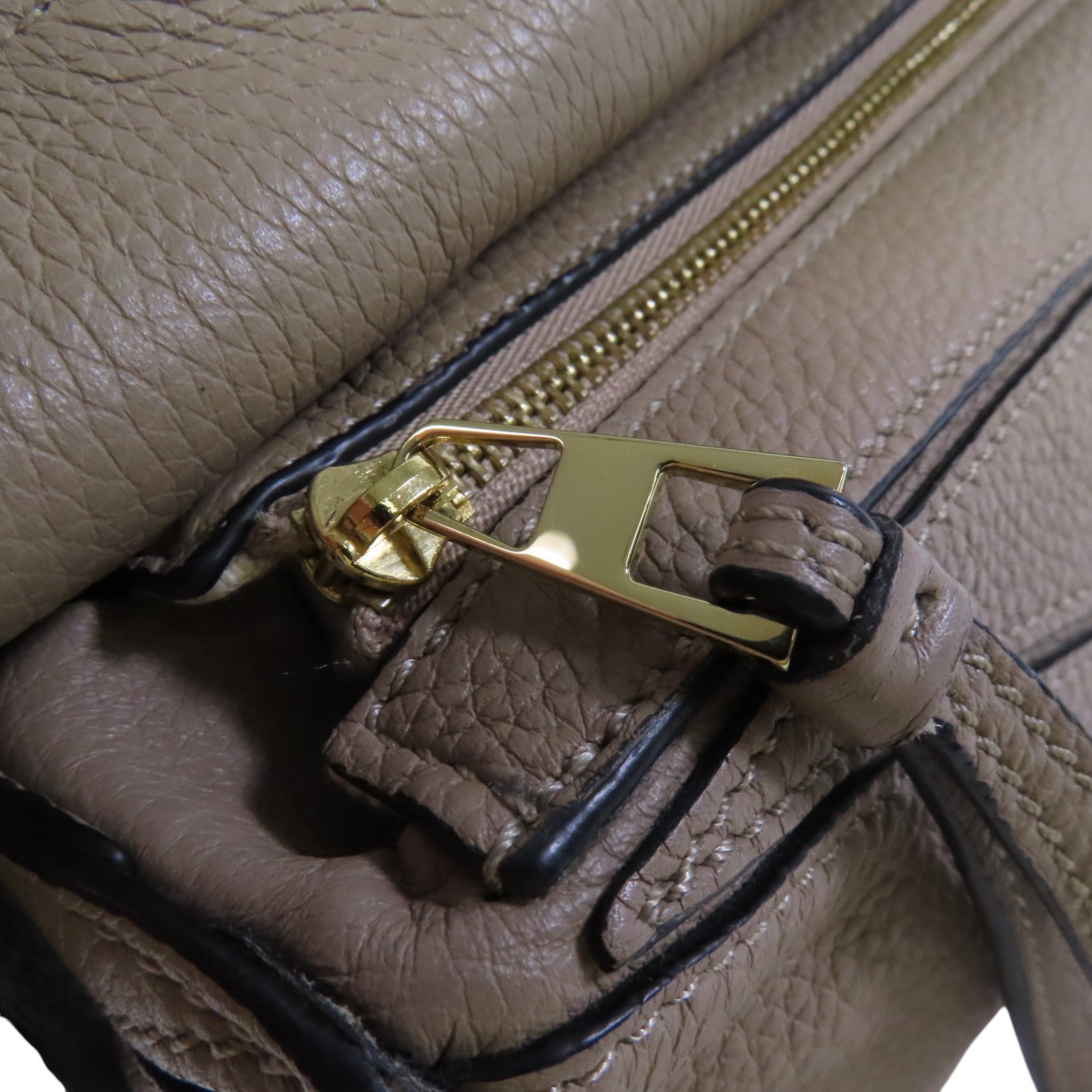 LOEWE 牛皮皮革Mini Puzzle金扣手挽肩背兩用袋