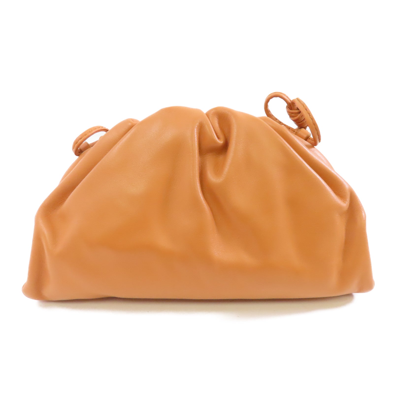 BOTTEGA VENETA 牛皮皮革Shoulder Bag金扣肩背袋棕色