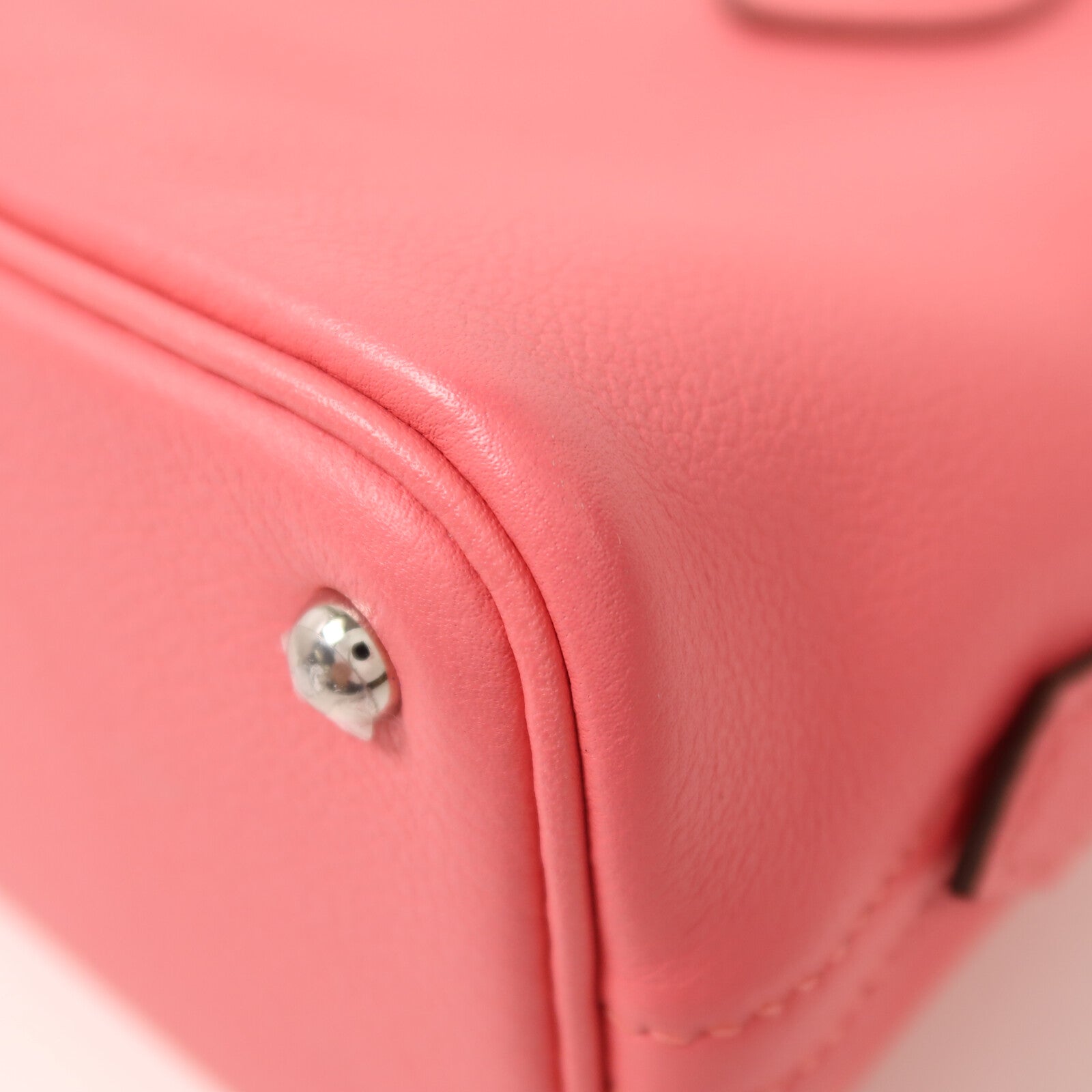HERMES Evercolor皮革Mini Bolide 1923手挽肩背兩用袋Rose Azalee