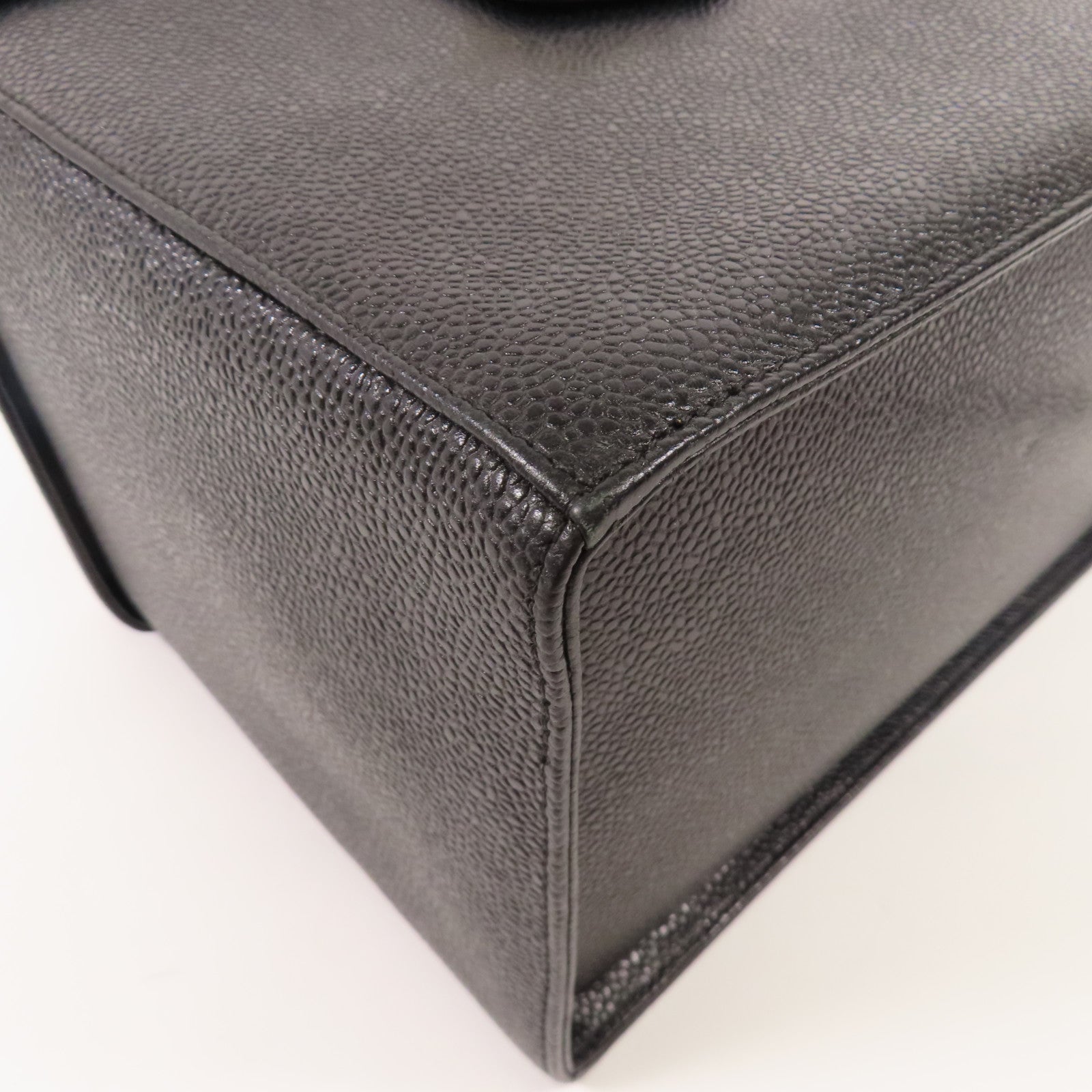 CHANEL 牛皮皮革2 Way Shoulder Bag金扣鏈帶手挽肩背兩用袋