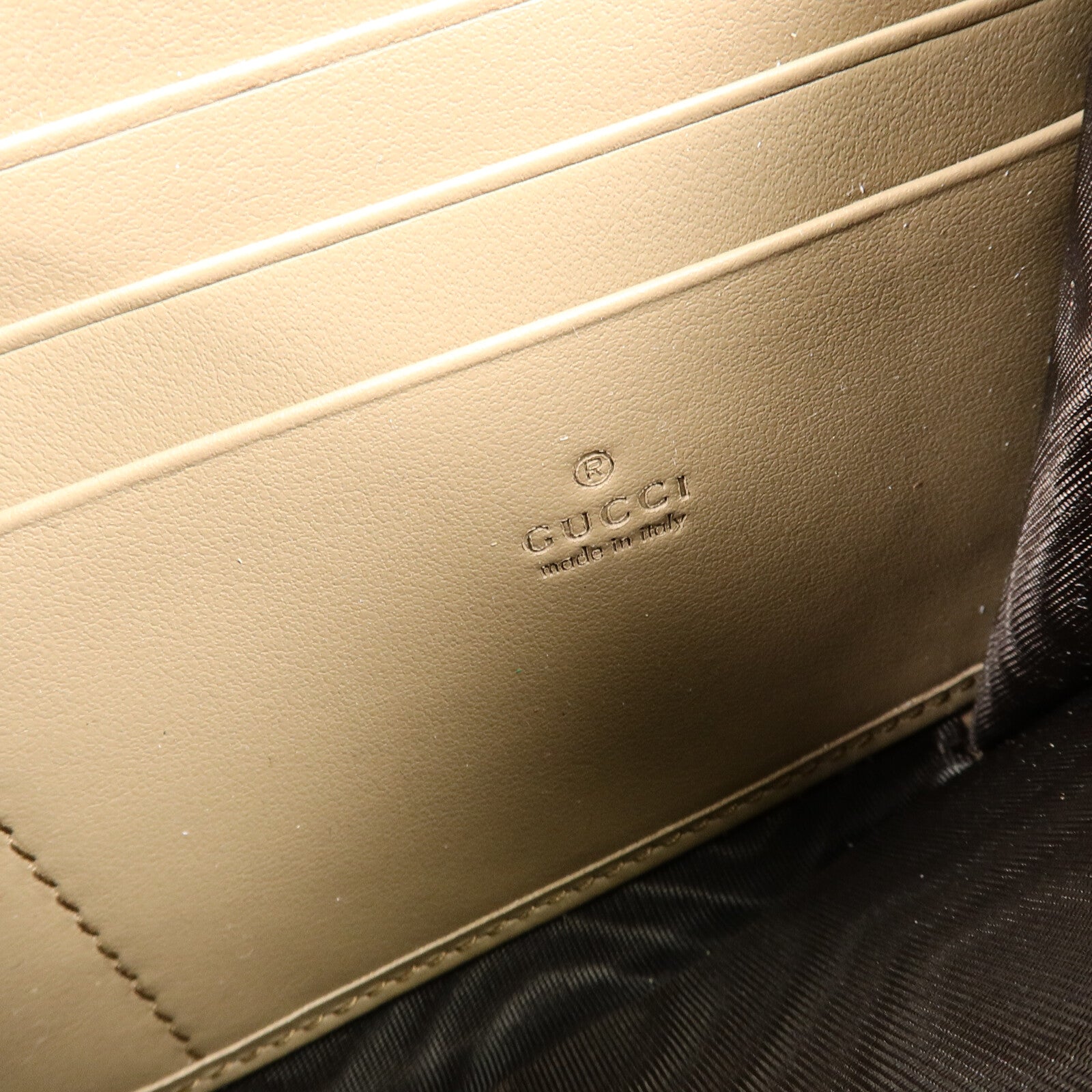 GUCCI 塗層帆布Dionysus Wallet On Chain鏈帶肩背袋