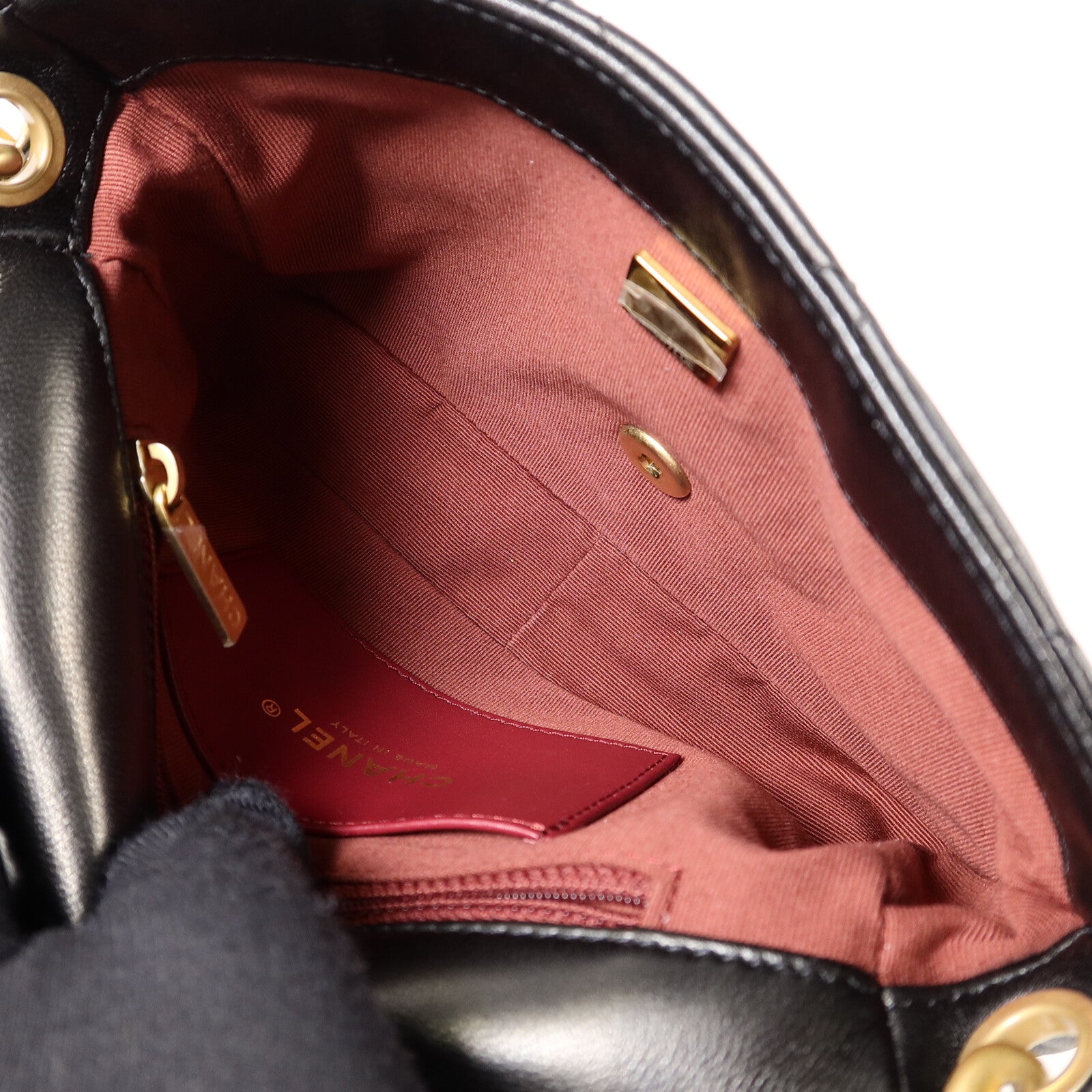 CHANEL 羊皮皮革Chain Shoulder Bag鏈帶肩背袋