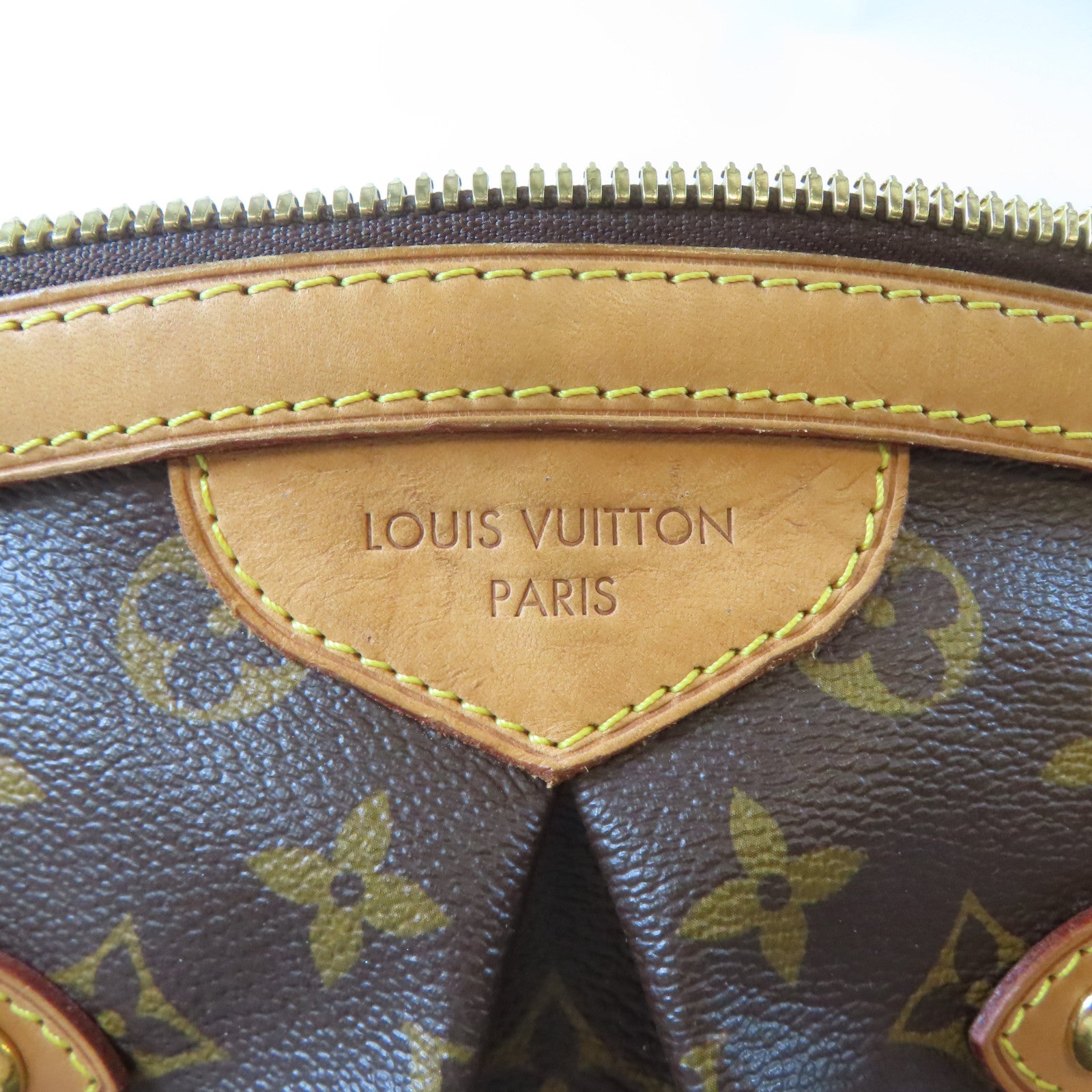 LOUIS VUITTON 【激減優惠】Monogram Tivoli GM金扣手挽袋啡色