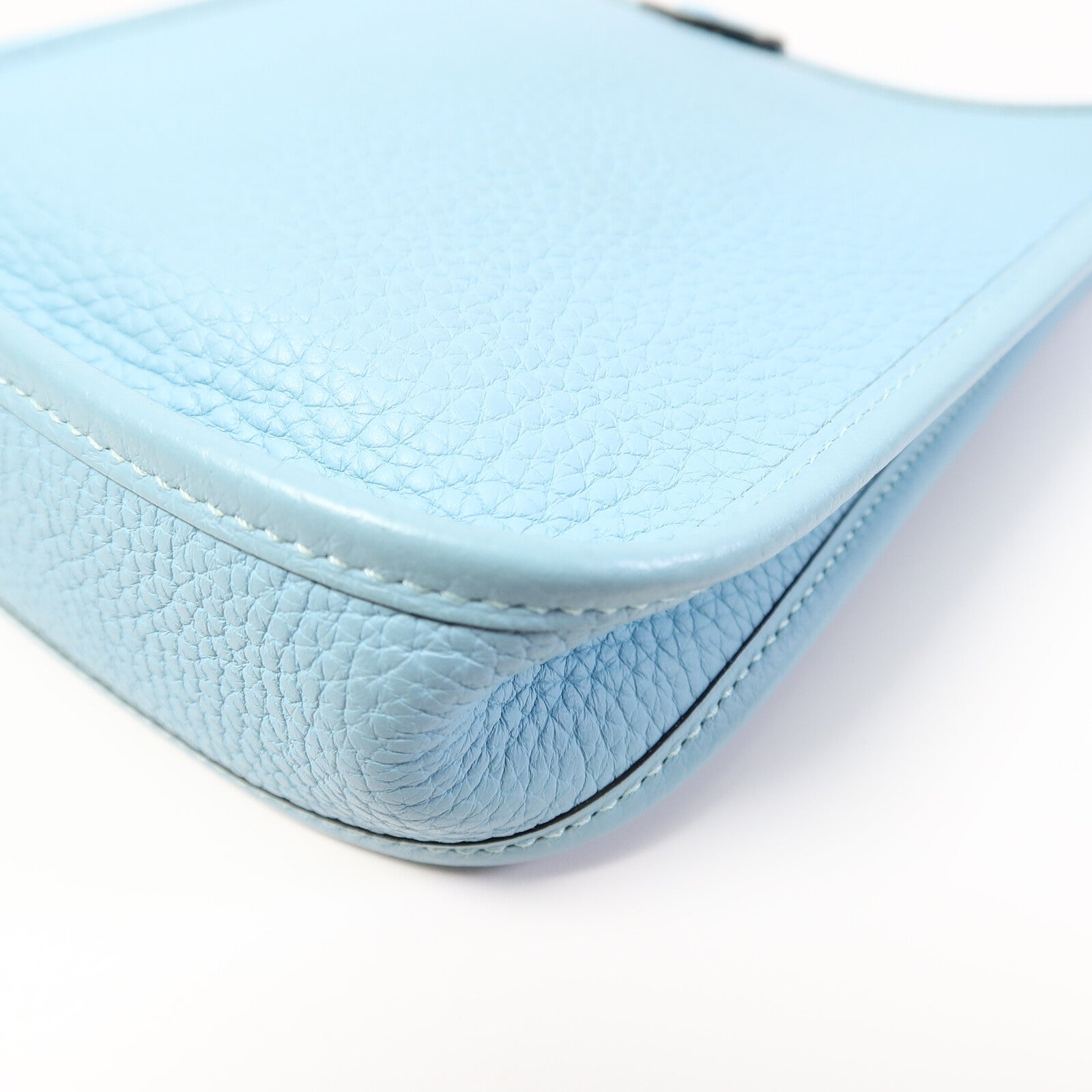 HERMES Evelyne TPM肩背袋Bleu Atoll