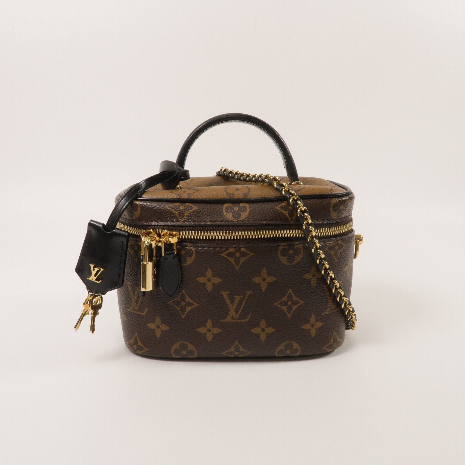 LOUIS VUITTON Monogram Reverse Vanity PM手挽肩背兩用袋