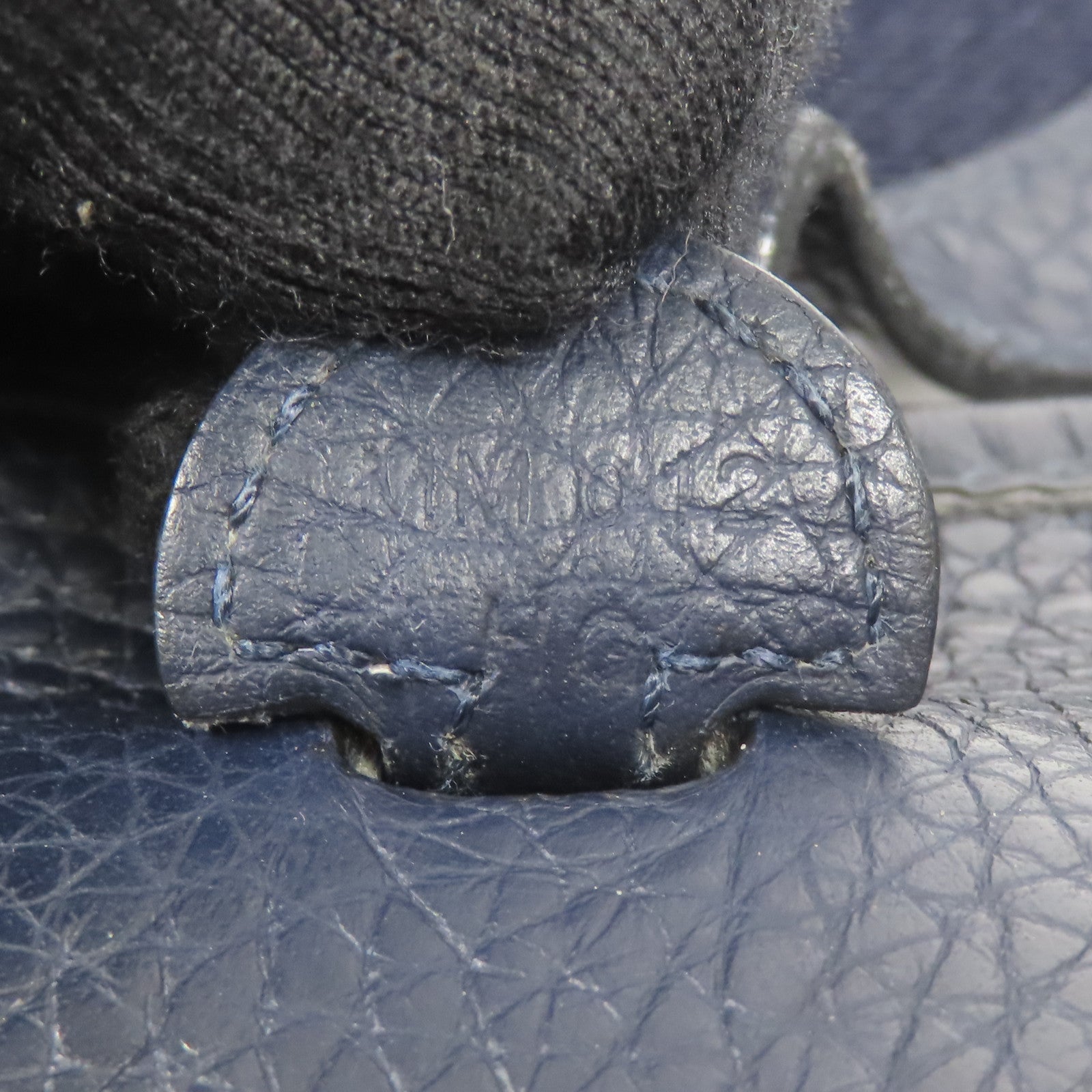 HERMES Clemence皮革Evelyne TPM銀扣肩背袋Bleu Ocean