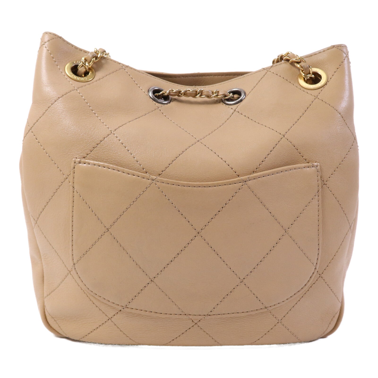 CHANEL 牛皮皮革Egyptian Amulet金扣鏈帶肩背袋