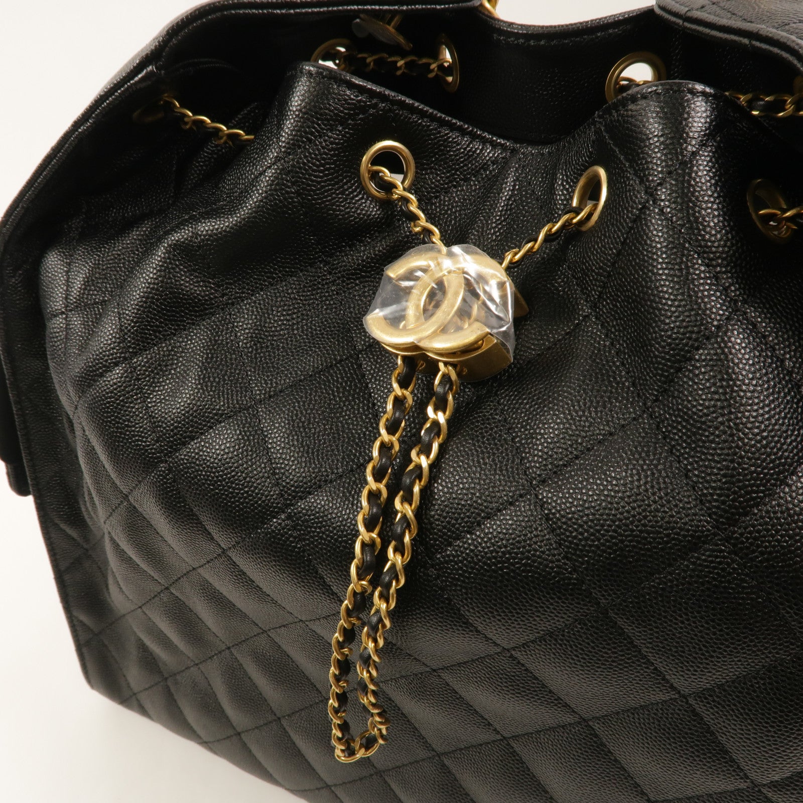 CHANEL 牛皮皮革Chanel 25 Medium鏈帶肩背袋