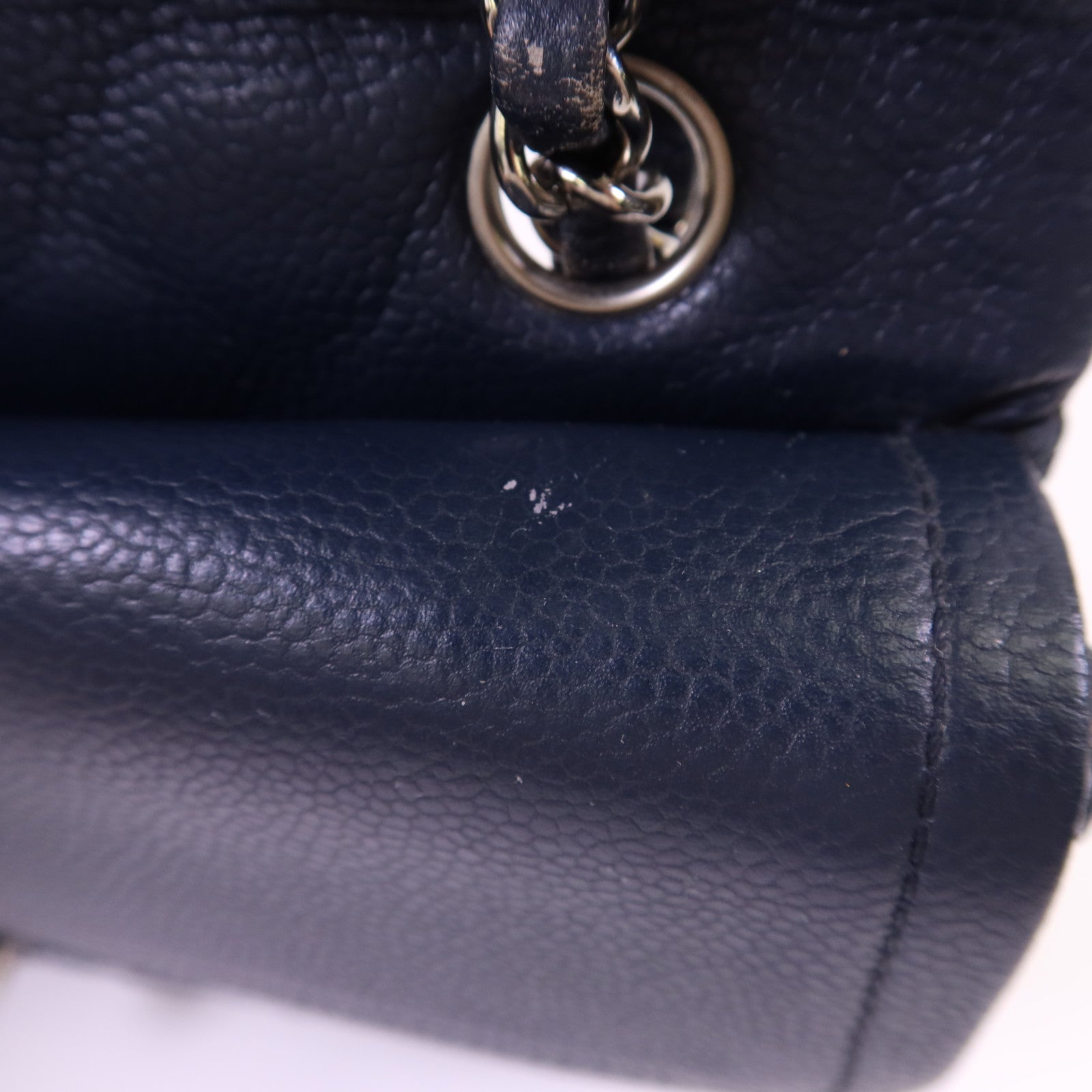 CHANEL 牛皮皮革Classic 25銀扣鏈帶肩背袋