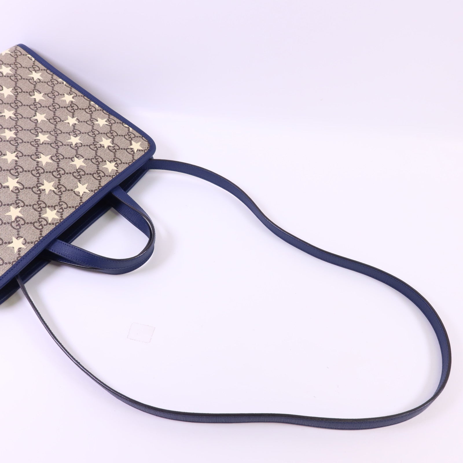 GUCCI 塗層帆布2 Way Shoulder Bag銀扣手挽肩背兩用袋