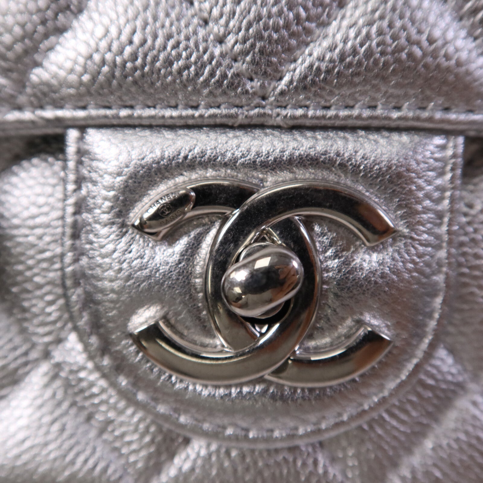 LOUIS VUITTON 牛皮皮革Mini Classic 17銀扣鏈帶肩背袋